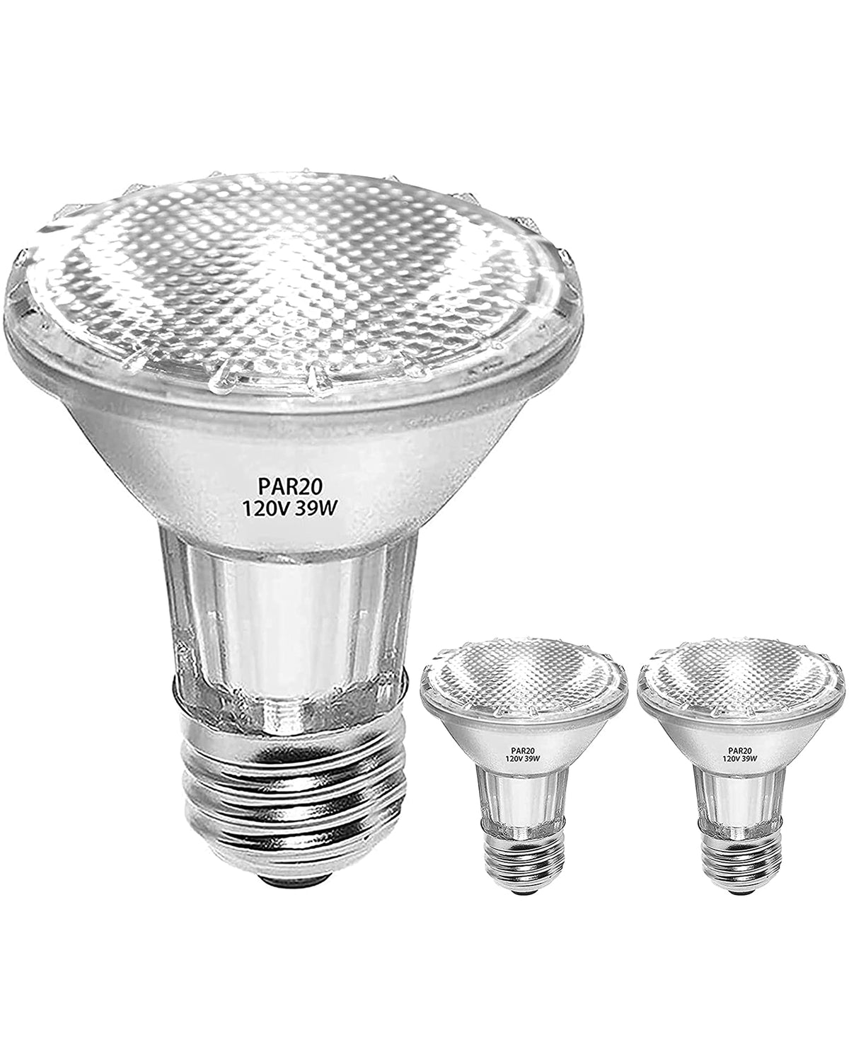 Jaenmsa Par20 Halogen Light Bulbs, 39W High Output (50W Replacement) Par20 Flood Light Bulb, Dimmable, 120V 1755 Lumens 2700K Wa