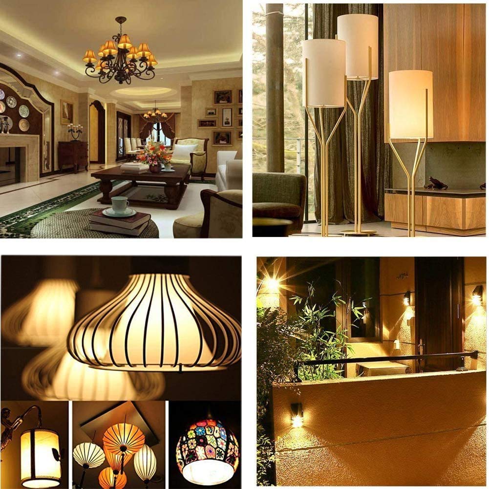 Lacnooe GY6.35 Bi-pin Base LED Bulb 4W 12V Warm White 2700K-3000K, 5-Pack, Silica Gel Crystal