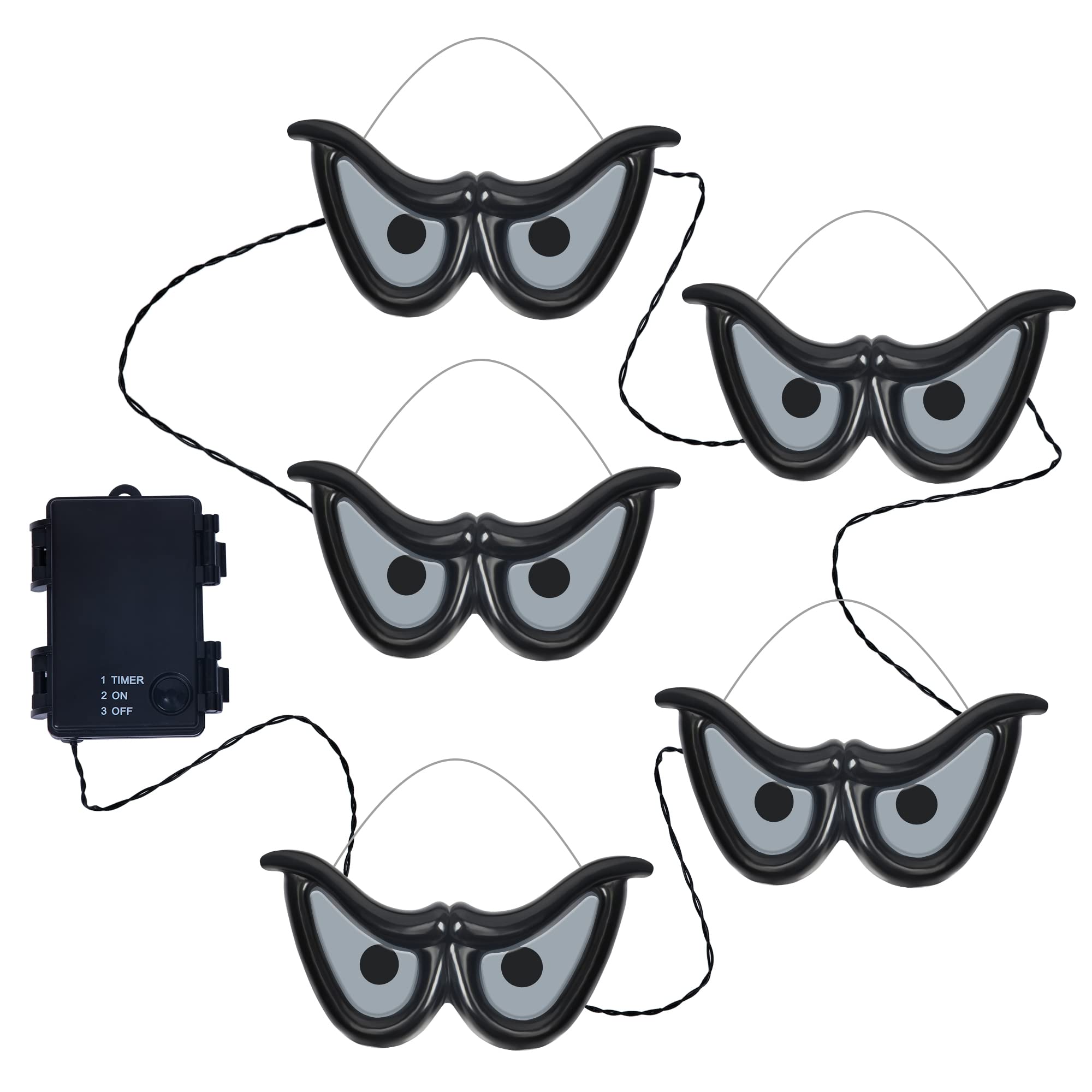 Ljlnion Halloween Flashing Spooky Eyes Lights - 5 Pcs Color Changing Eyeball Decorations