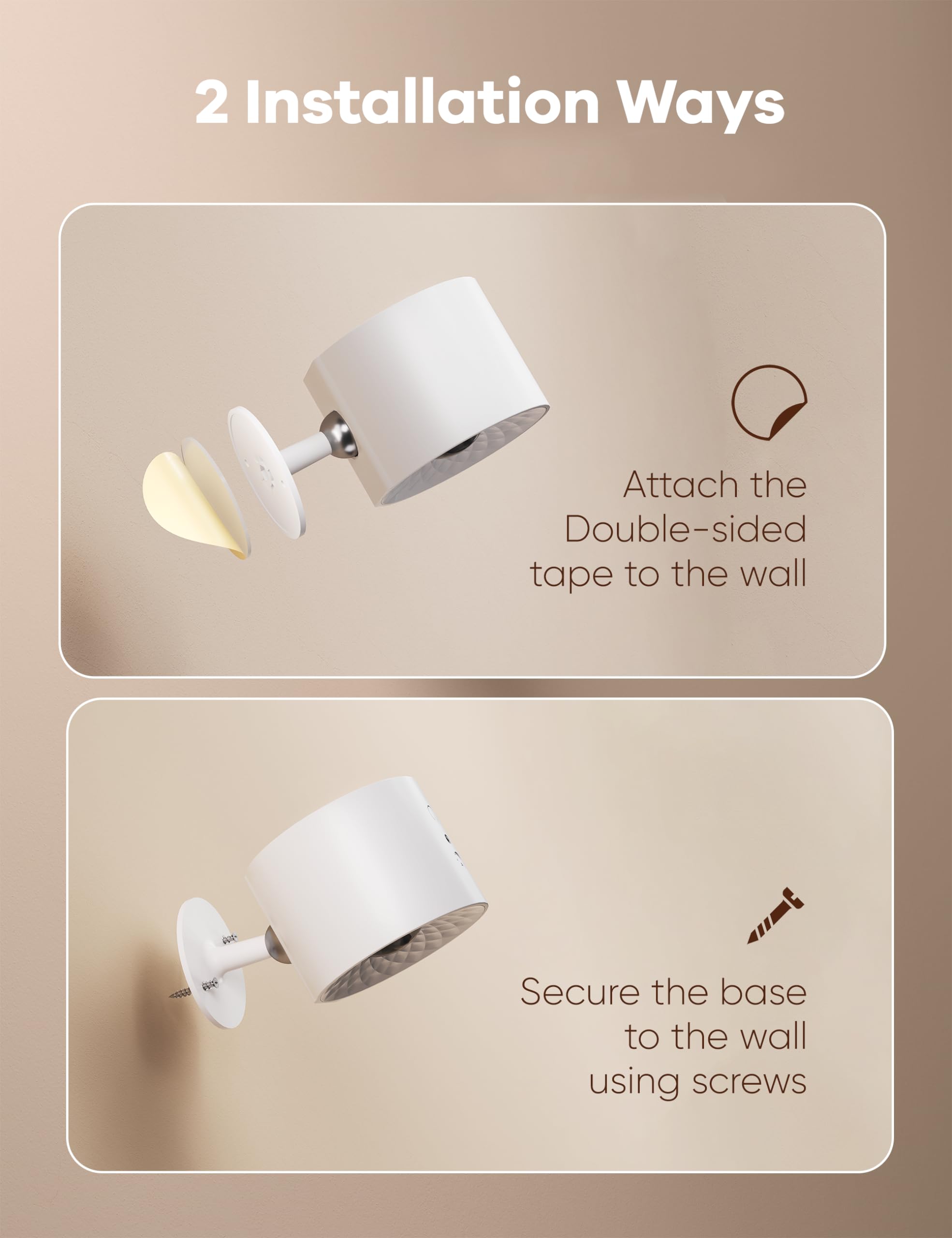 Joyzy Wall Light 2 Pack, Battery Operated RGB Picture Lights, Remote Touch Control, Wall Mounted Sconce, White/RGB, Model WL004