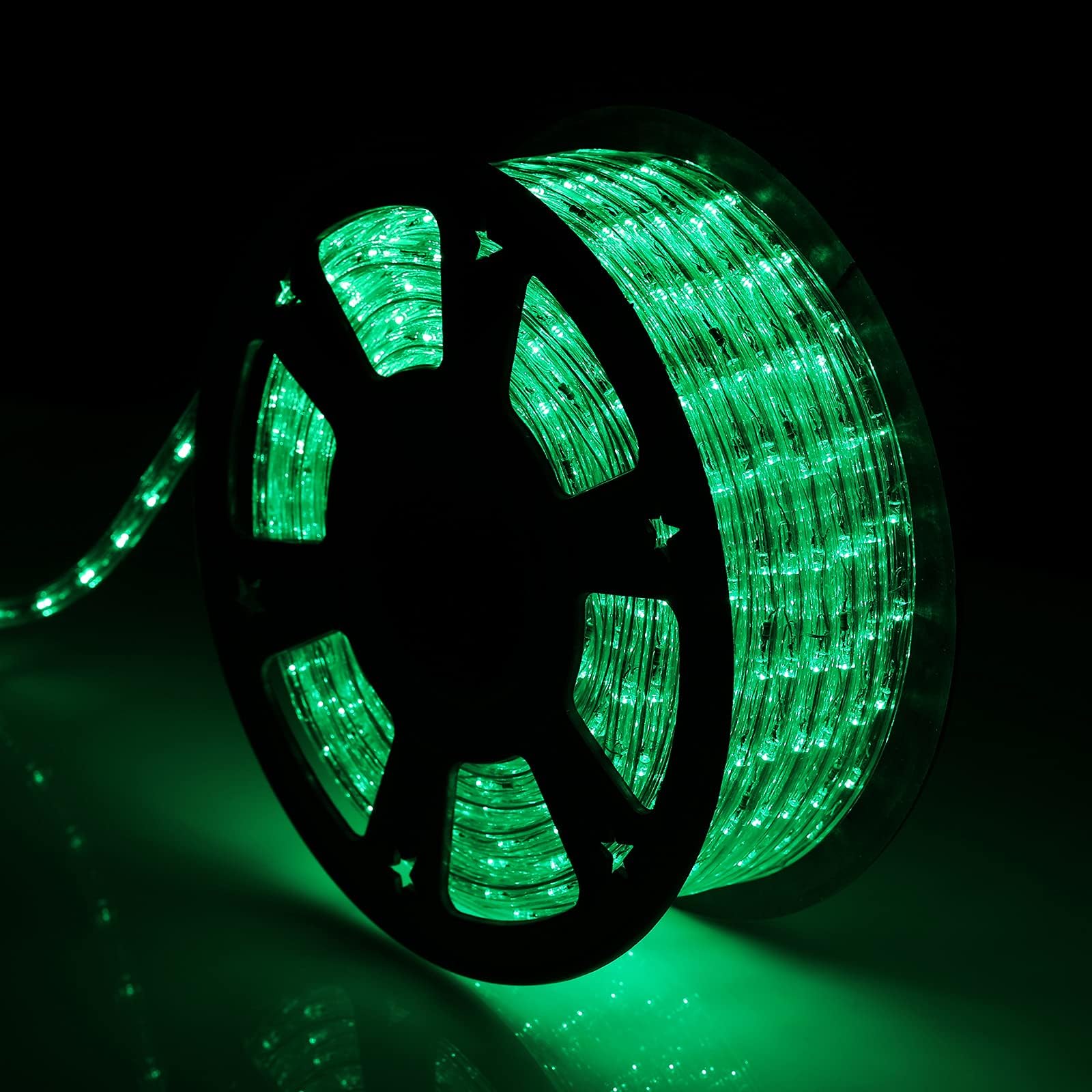 Buyagn Green Led Rope Lights  1080 Leds Waterproof Rope Lights  110V Cuttable Connectable Rope Lights Waterproof Decorative Lighting For Indoor/Outdoor  Patio  Halloween And Christmas Decorations