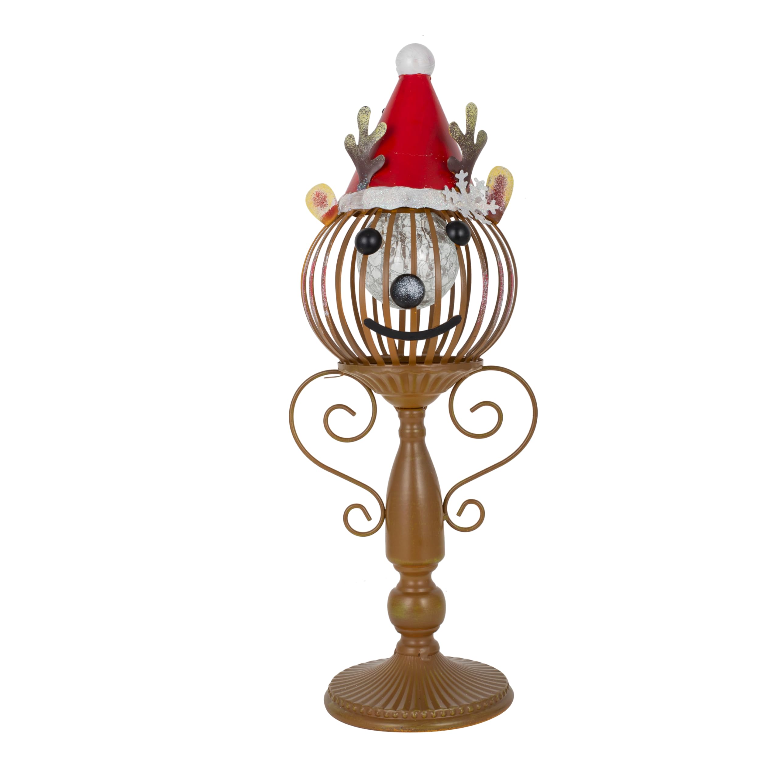VEWOSTAR Christmas Table Lamp Decoration,Standing Solar Powered LED Lantern,Waterproof Outdoor Hanging Lanterns,Indoor Lighted H