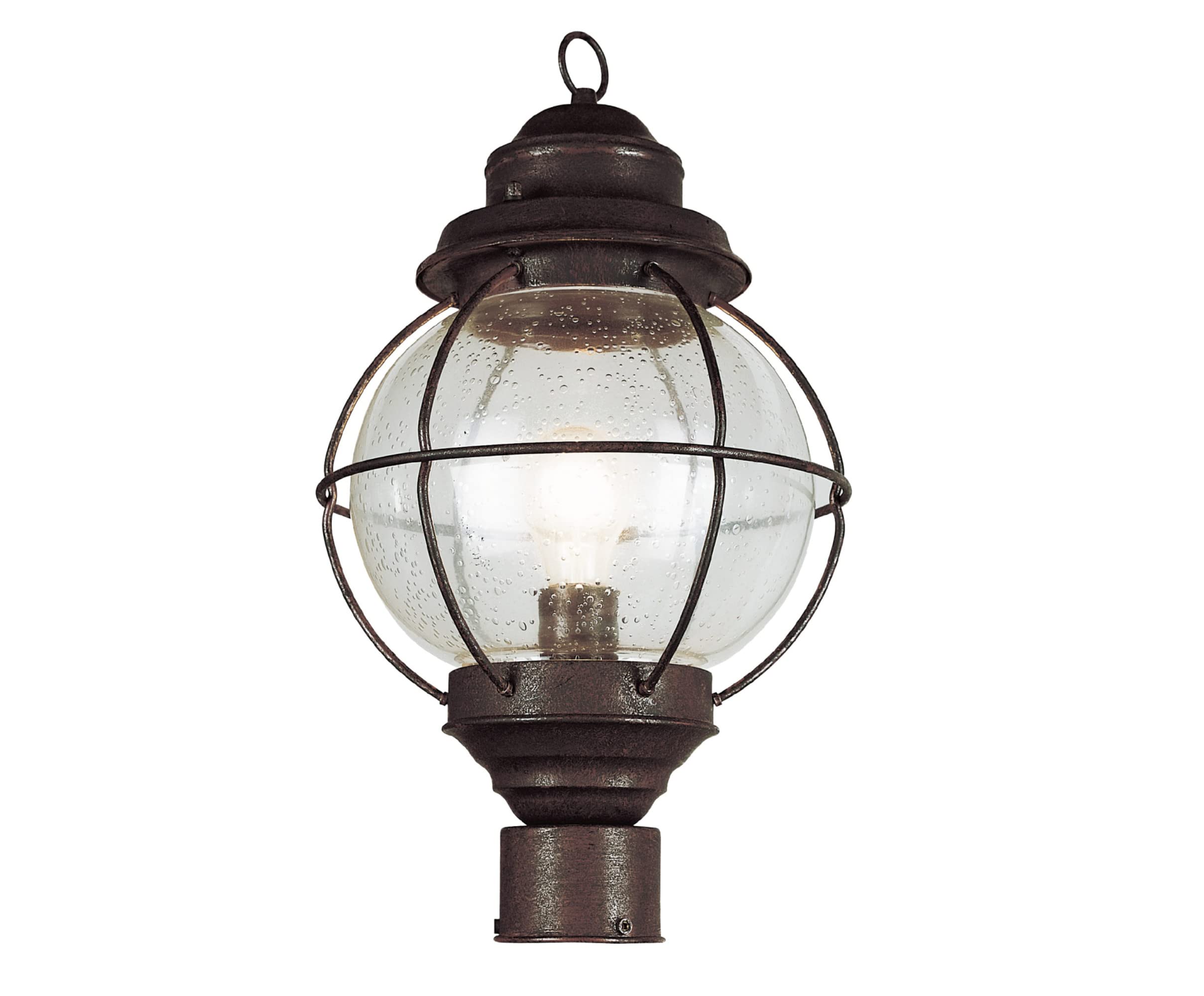 Trans Globe Lighting Tg69902 Rbz Catalina Collection 15 Inch One Light Outdoor Lantern Post Mount Head I In A Rustic Bronze Fini