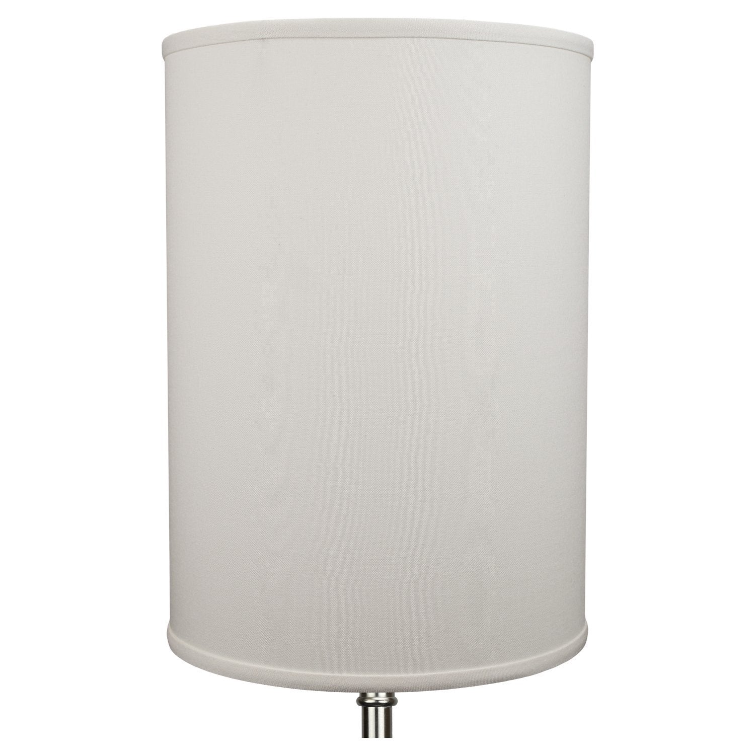 FenchelShades.com Drum Lampshade 12" Diameter x 17" Height Retro Rustic Hardback Cream USA Made