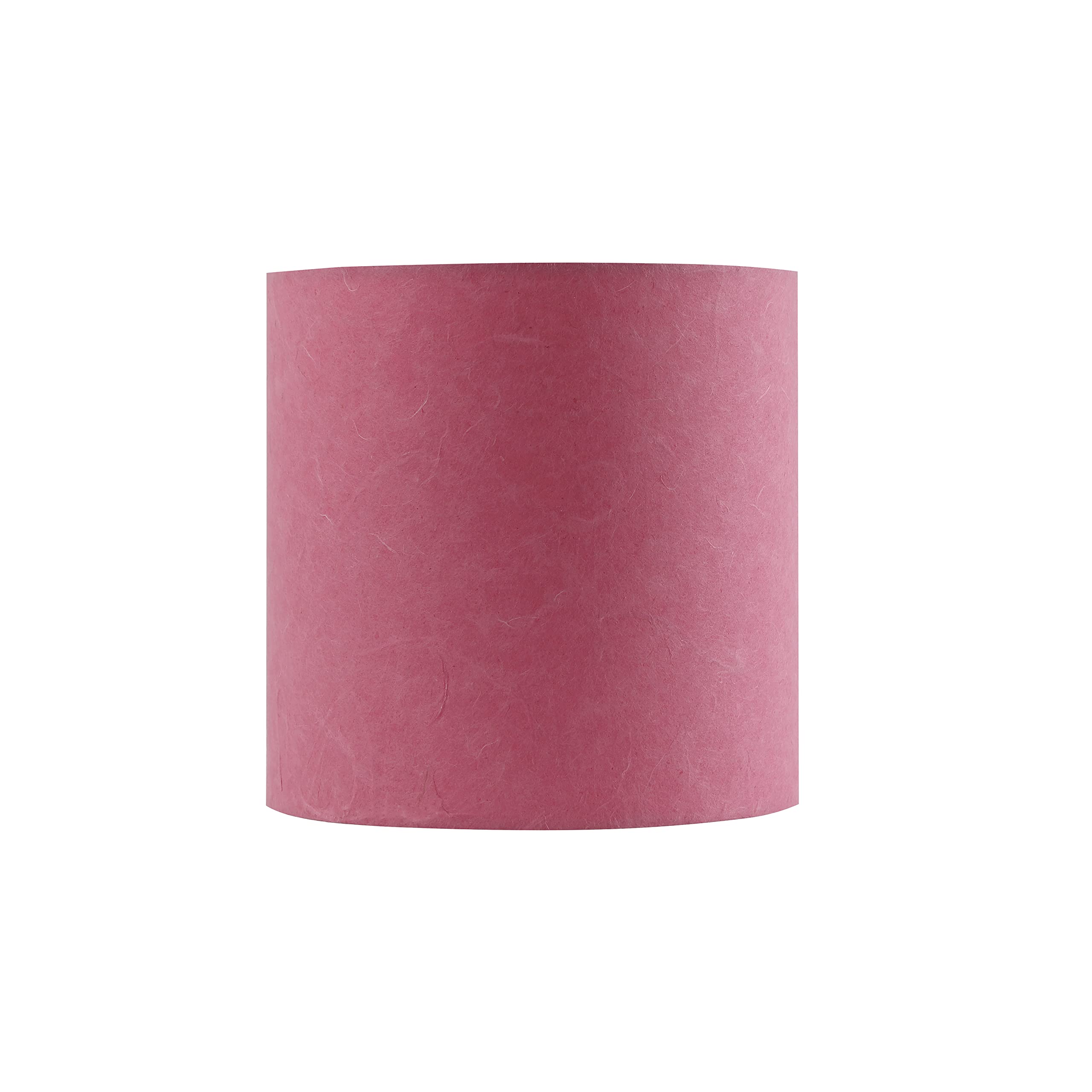 Aspen Creative Drum Lamp Shade, 8in x 8in x 8in, Rose Pink, Model 31239A, Paper Material