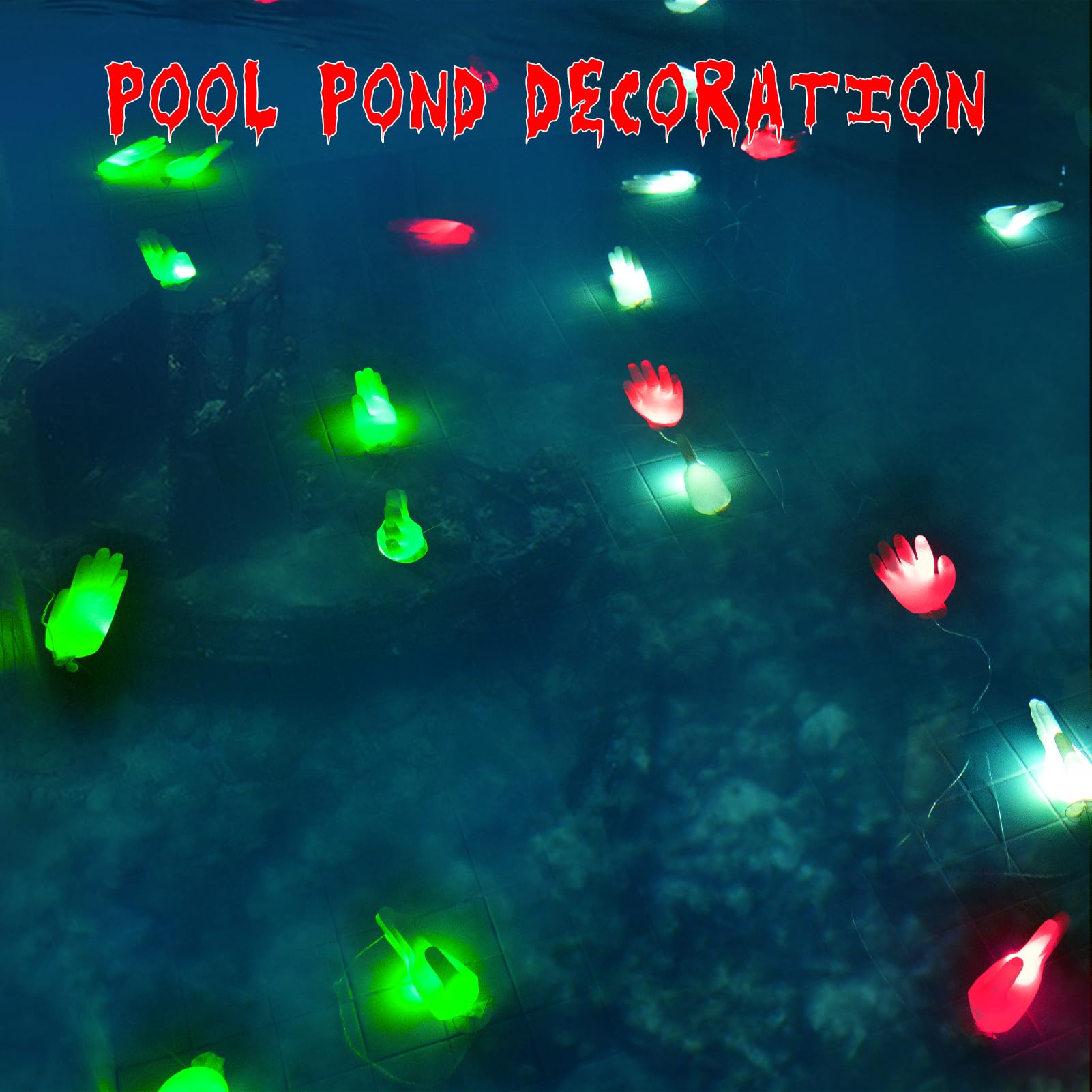 MAOYUE Halloween Decorations Outdoor Lights, 8 Modes, PVC, Green, Model: halloween15