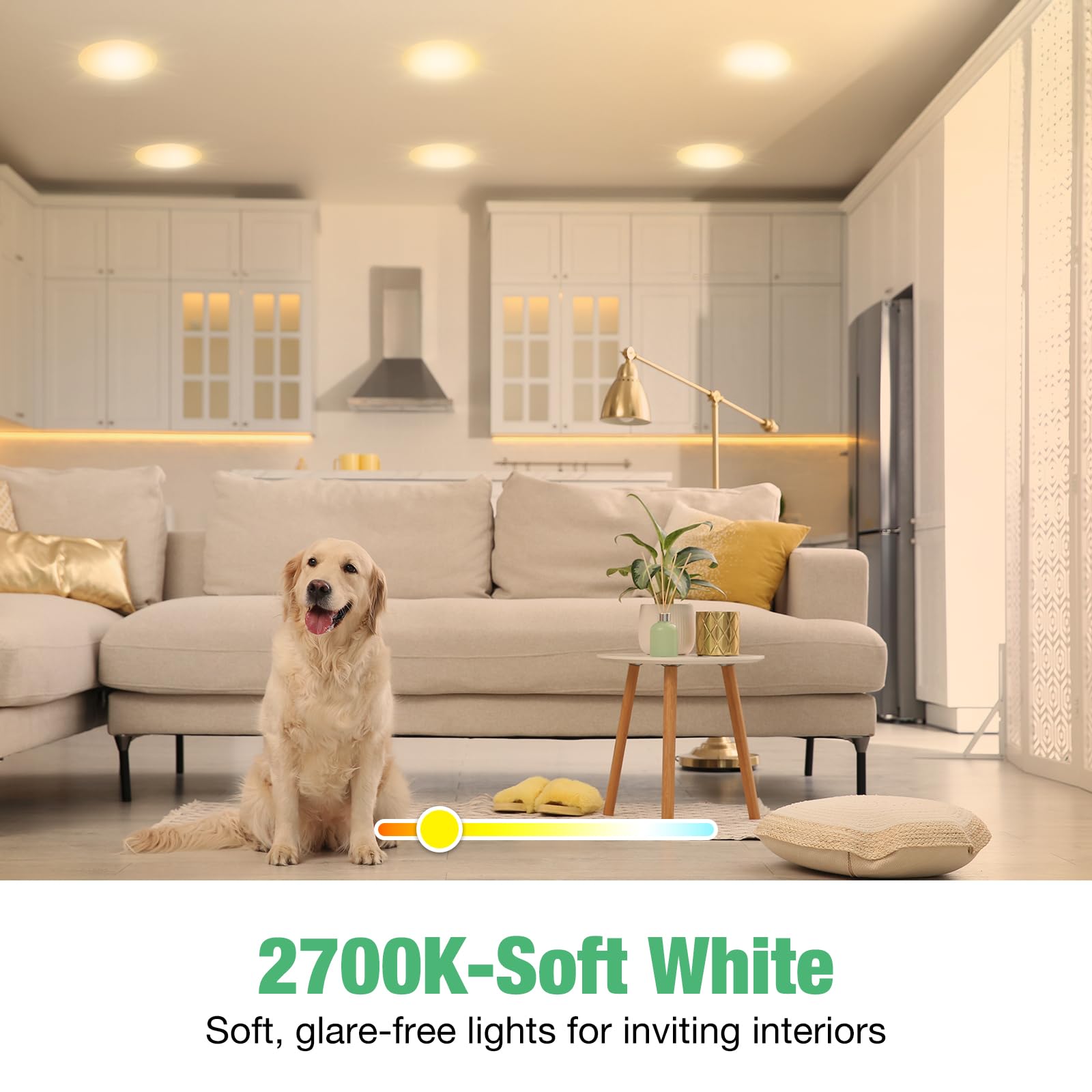 Degnju 18 Pack Br30 Led Recessed Light Bulb, Dimmable Indoor Flood Light Bulbs Cri80 7W Equivalent 65W 2700K Soft White 650 Lumens, 15000 Lifetime Hours E26 Base Led Can Light Bulb, Flicker-Free