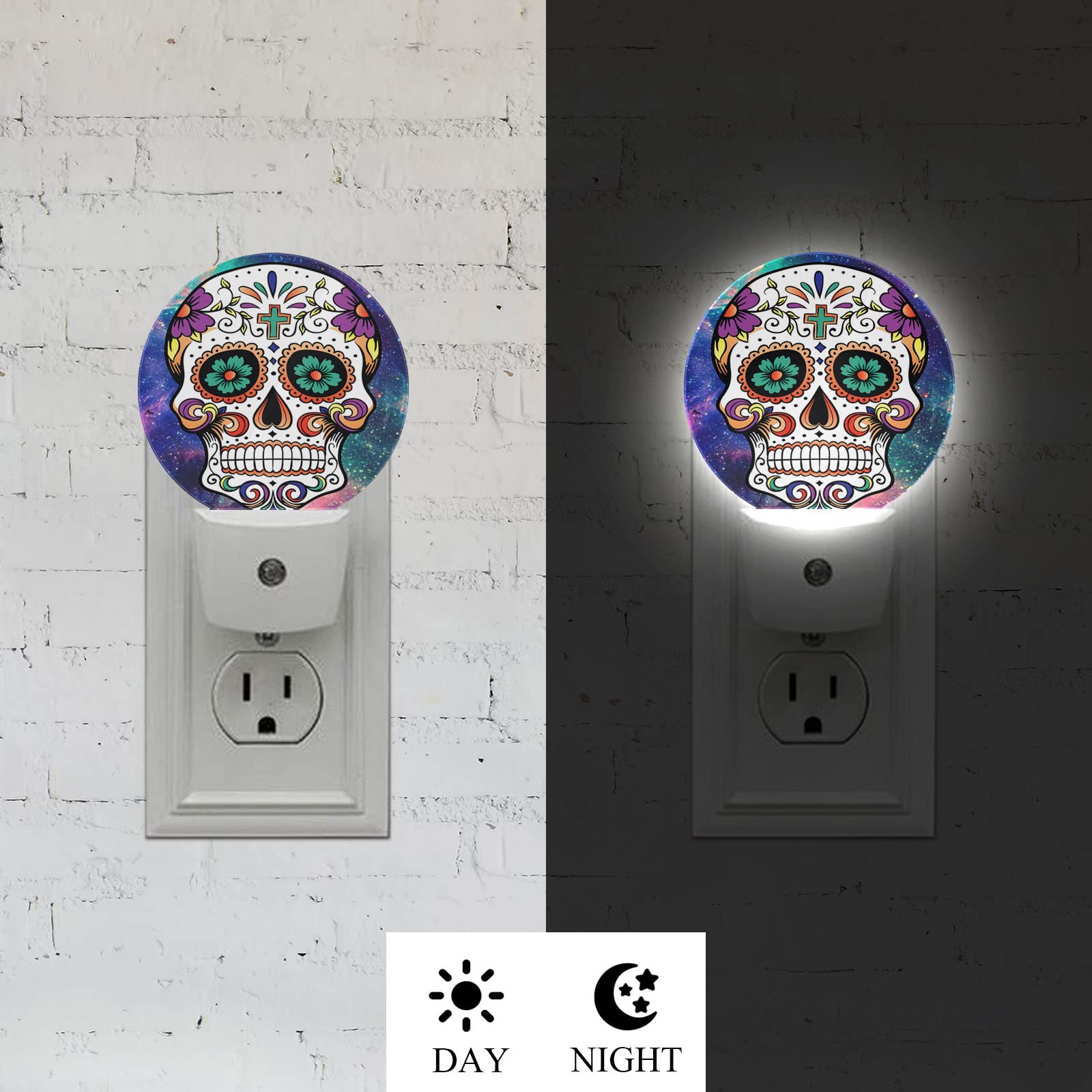 Axayaz Night Light - Skull Design, Auto Sensor, ABS Plastic, Standard Size, Model NIGHTLIGHT-A01