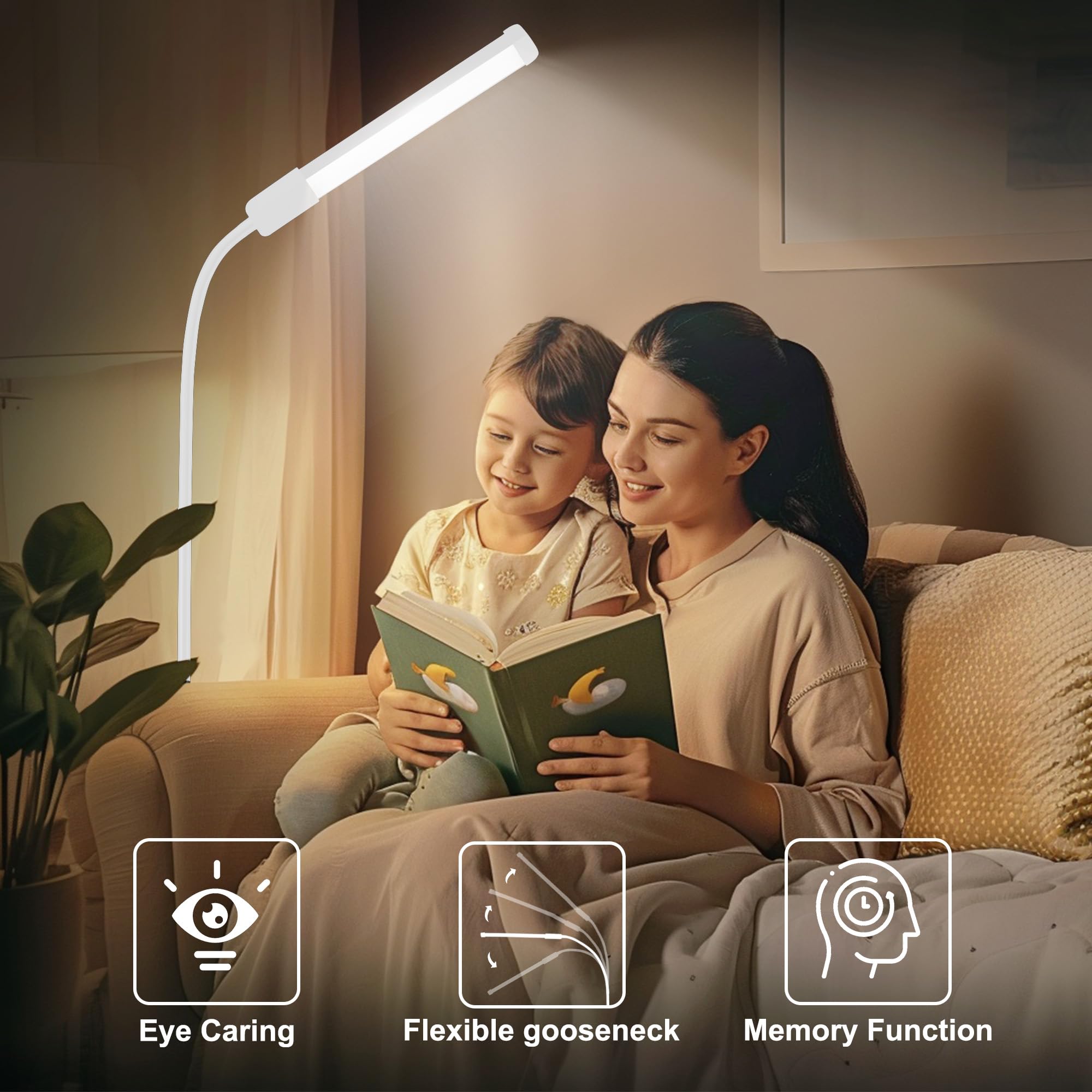Hanaking Floor Lamp, Bright Led Lash Lamp For Eyelash Extensions, Dimmable Brightness And 3 Color Lash Light, Adjustable Height