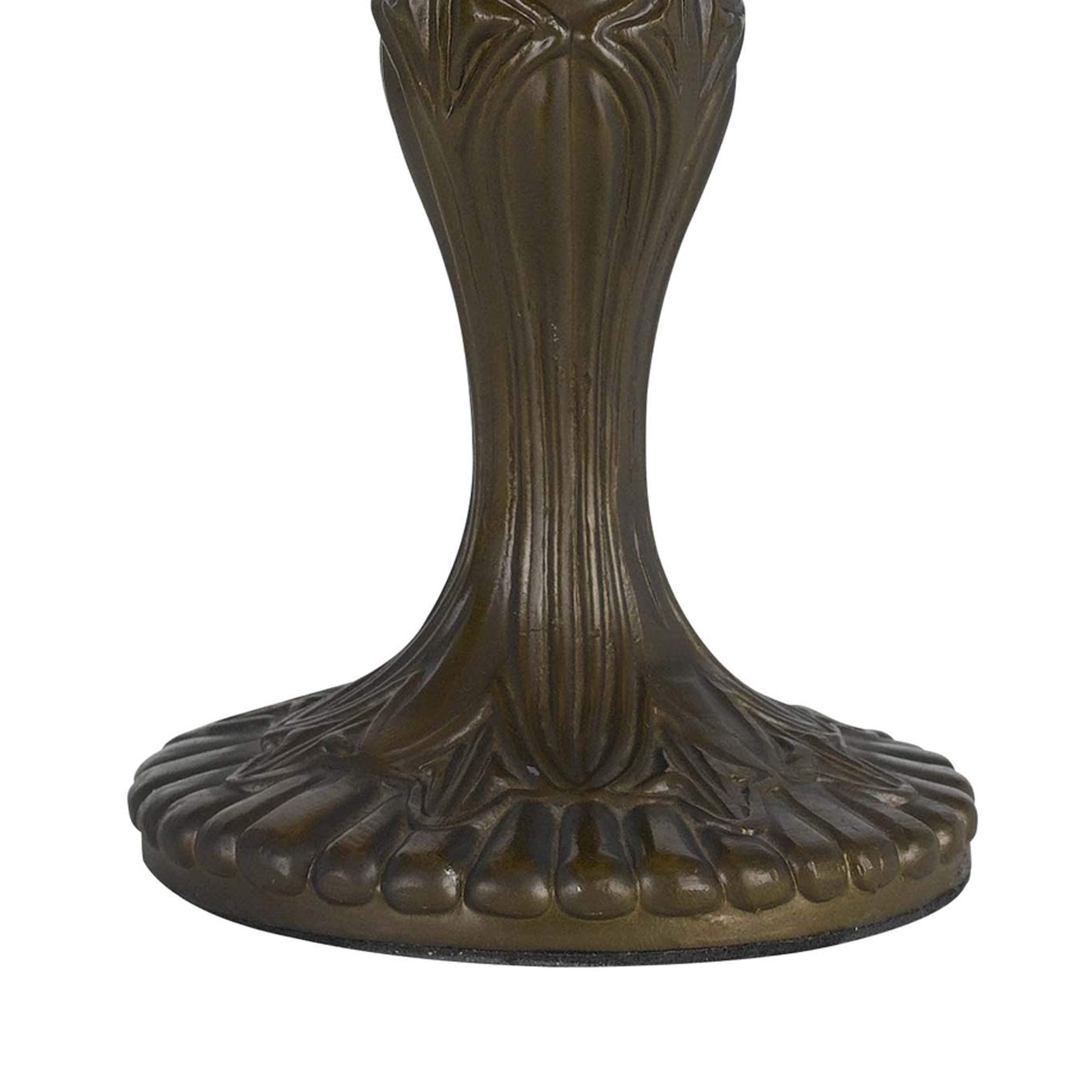 Benzara Tiffany Table Lamp, Metal Body, Dragonfly Design Shade, Multicolor, Model BM223642