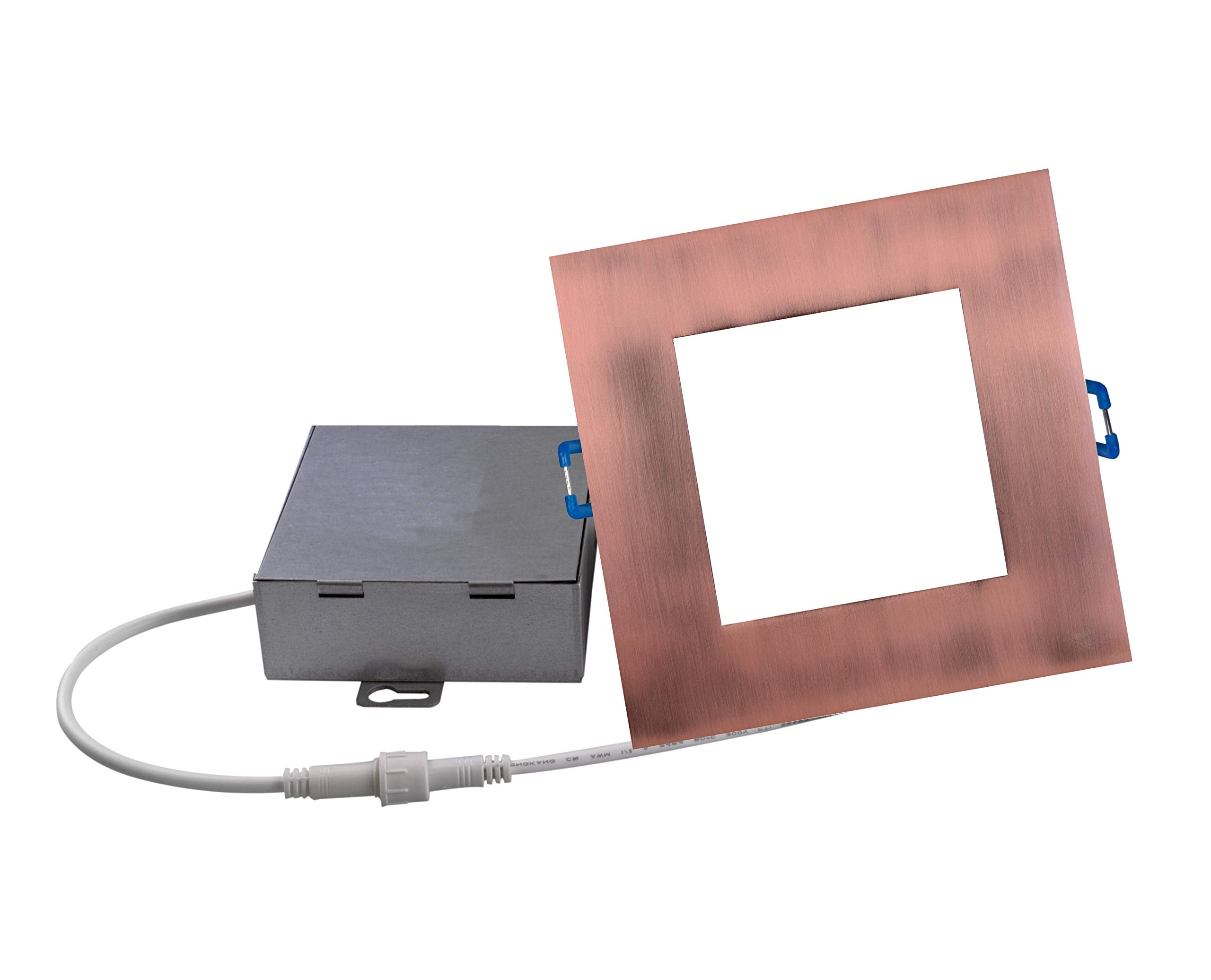 Nicor Lighting Dle621202Ksqac Recessed Lighting Kit, Aged Copper