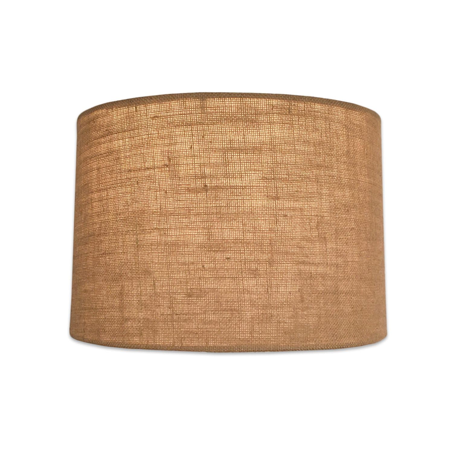 Royal Designs, Inc. Shallow Drum Lamp Shade, HB-610-10BL-2, Burlap, 9 x 10 x 7, 2 Pack