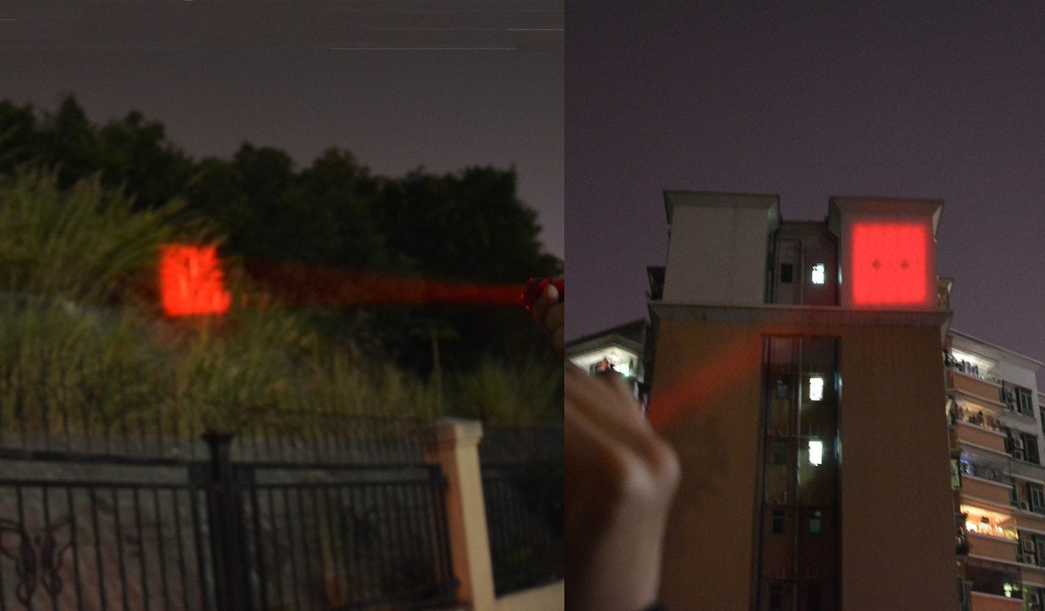 WAYLLSHINE Red LED Flashlight, 3 Mode Long Range, Aluminum, Black House, Model LYSB0136RV4YY-SPRTSEQIP