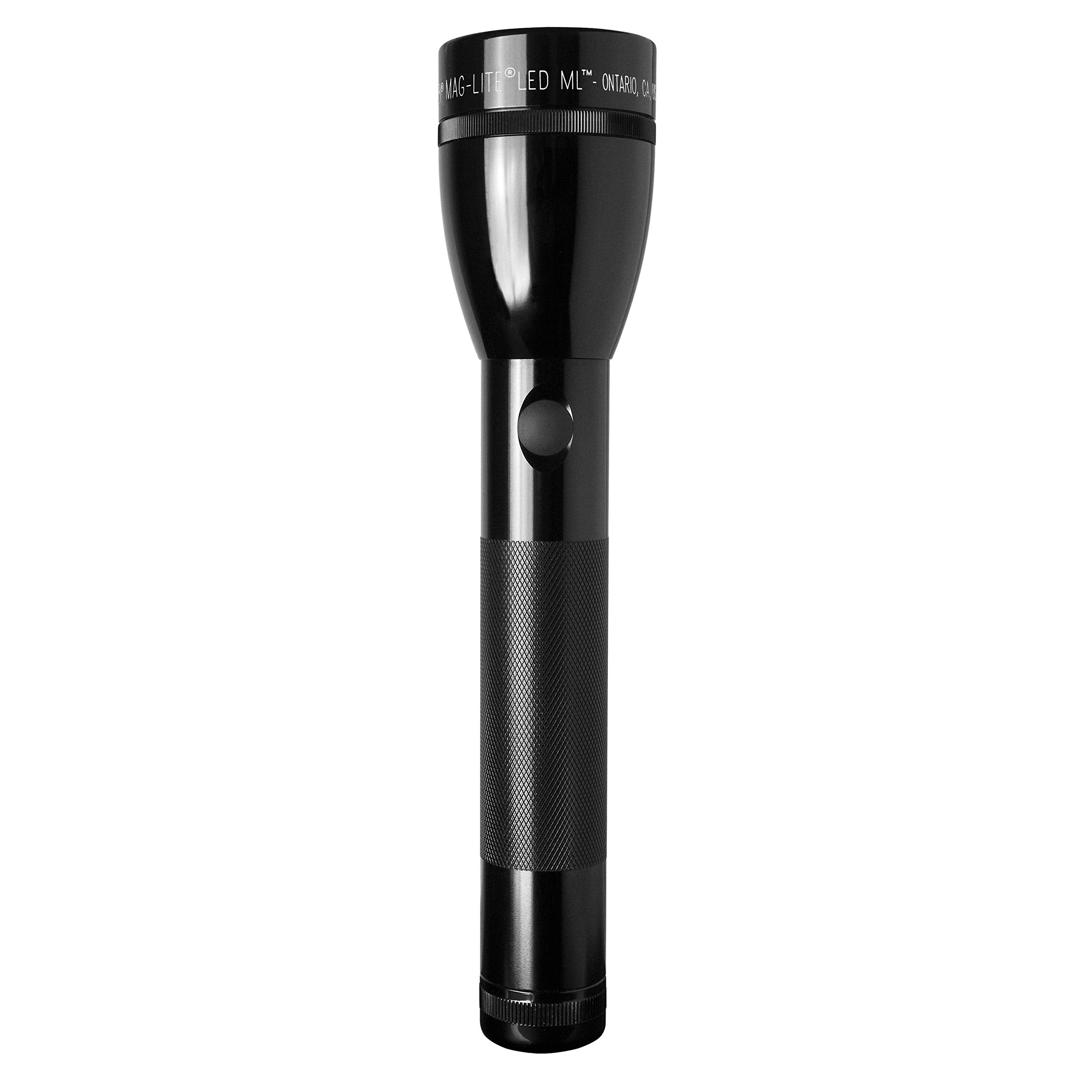 Maglite ML100 LED 2 C Cell, Black, Blister Pak w/Batteries