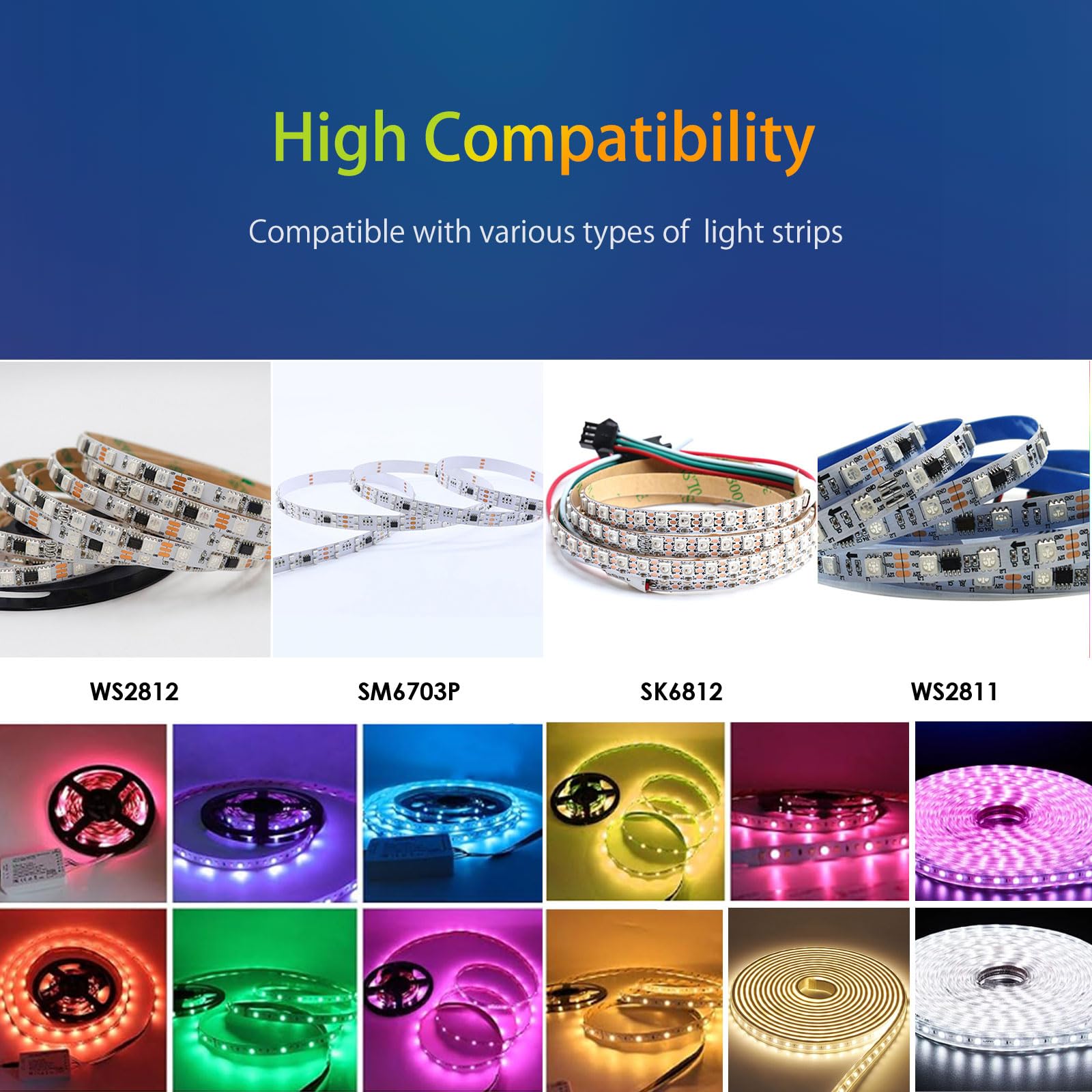 Ericsity Wled Led Light Strip Controller Esp32 With Mic Download, Addressable Led Controller Rgb Rgbw Ws2812B Sk6812 Ws2811 Tm18