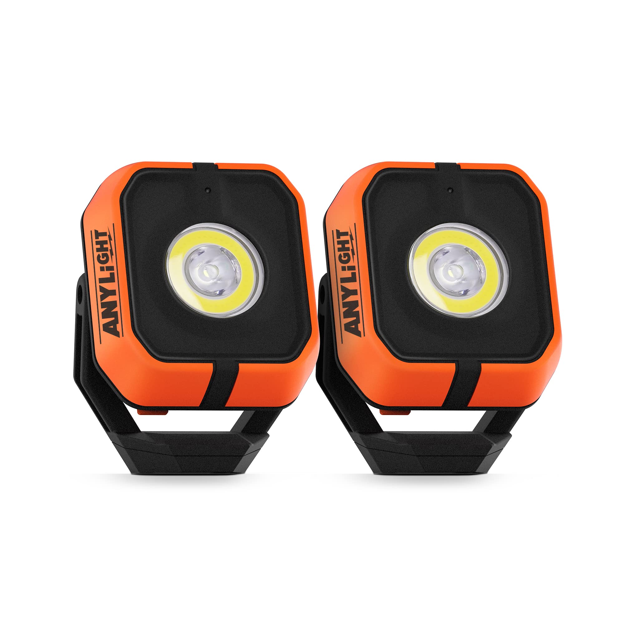 ANYLiGHT Led Work Light with 4 Modes,1200LM Portable COB Magnetic Light,3350mAh Recharge Spotlight and Floodlight,150? Rotate IP