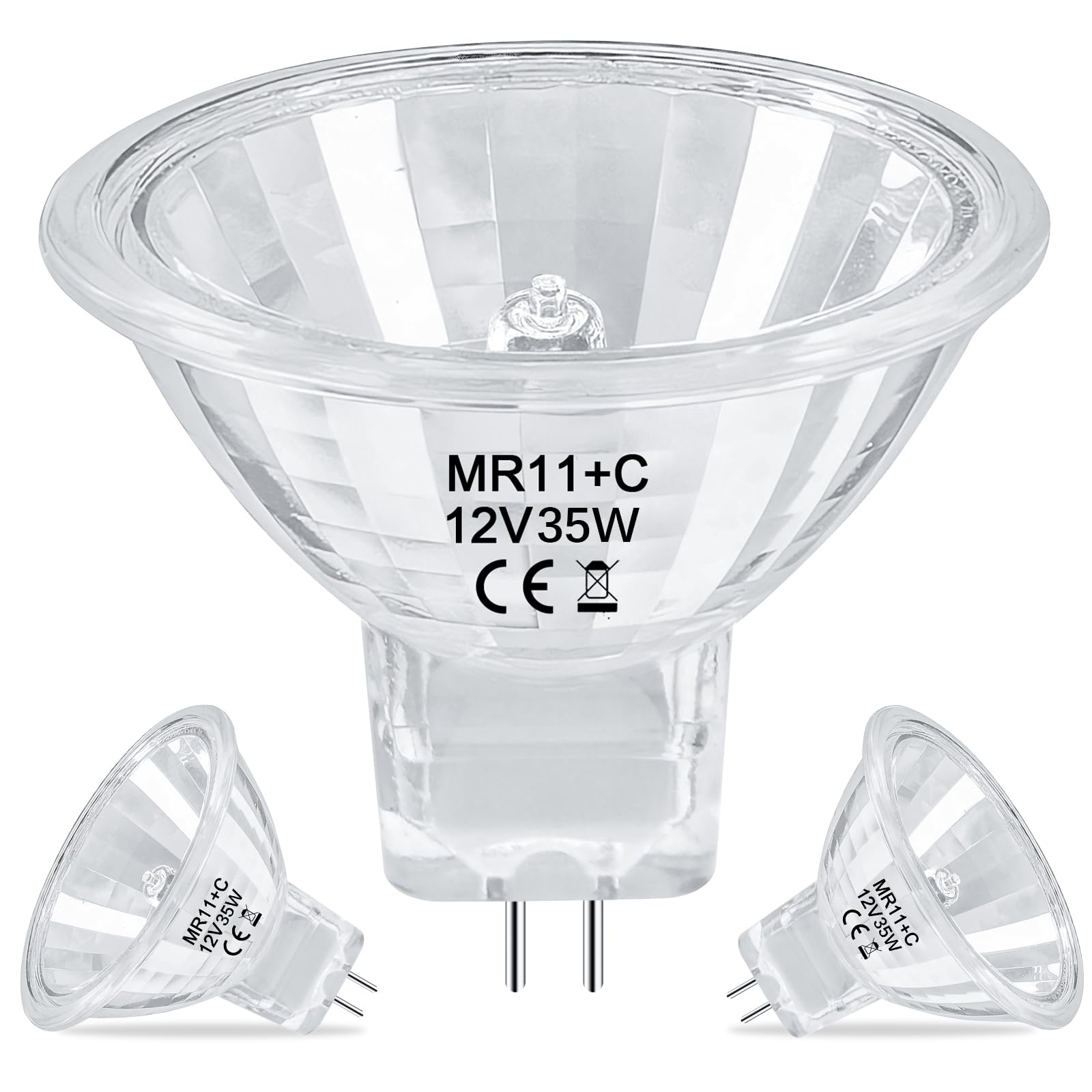 Lacnooe Mr11 Halogen Bulb 35W 12V Ftd Spotlight Bulb With Long Lifespan,Gu4 Bi-Pin Base,Dimmable Mr11 Bulbs For Landscape,Accent
