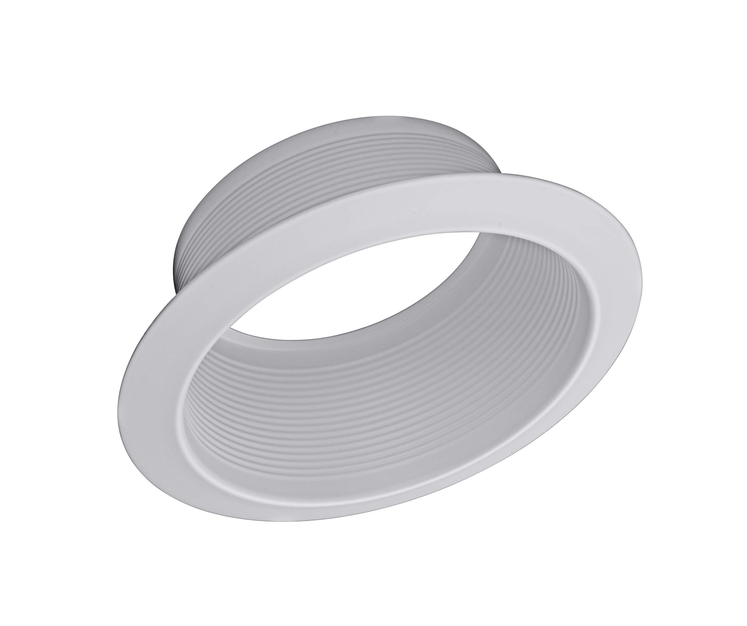 Nicor Lighting 6 Inch White Recessed Baffle Trim  Single Piece  Fits 6 Inch Housings (17510Sp)
