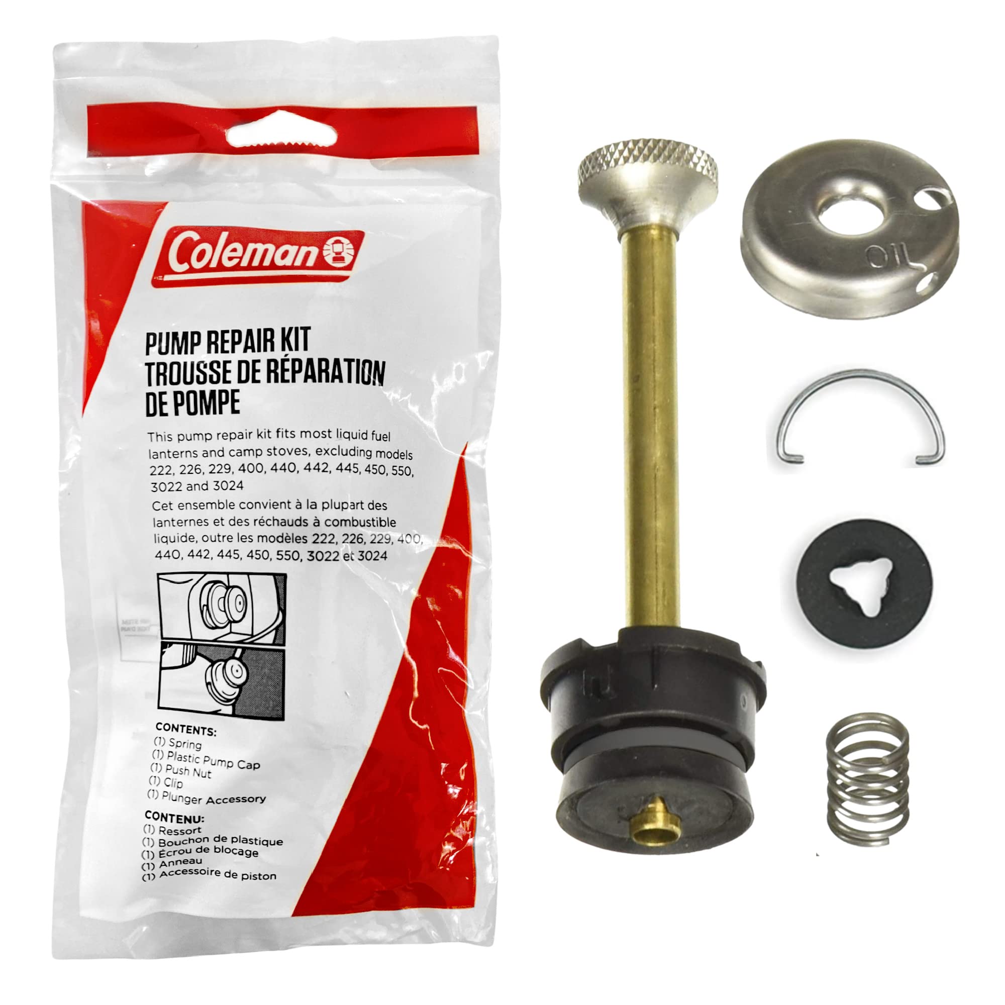 Coleman Lantern Pump Kit, Model 3000006400, Brown, Plastic & Metal, See Description