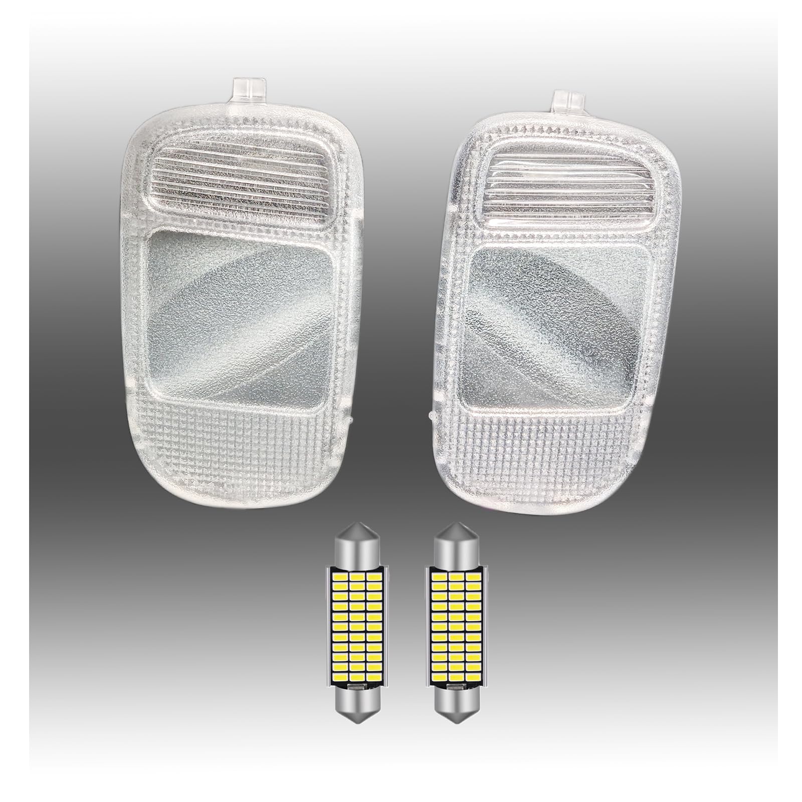 Moditofix Map Dome Light Lens Clear Cover Interior Roof White Led Blubs Kit Console For 2002 2003 2004 2005 06 07 08 09 Dodge Ram 1500 2500 3500 Pickup Truck