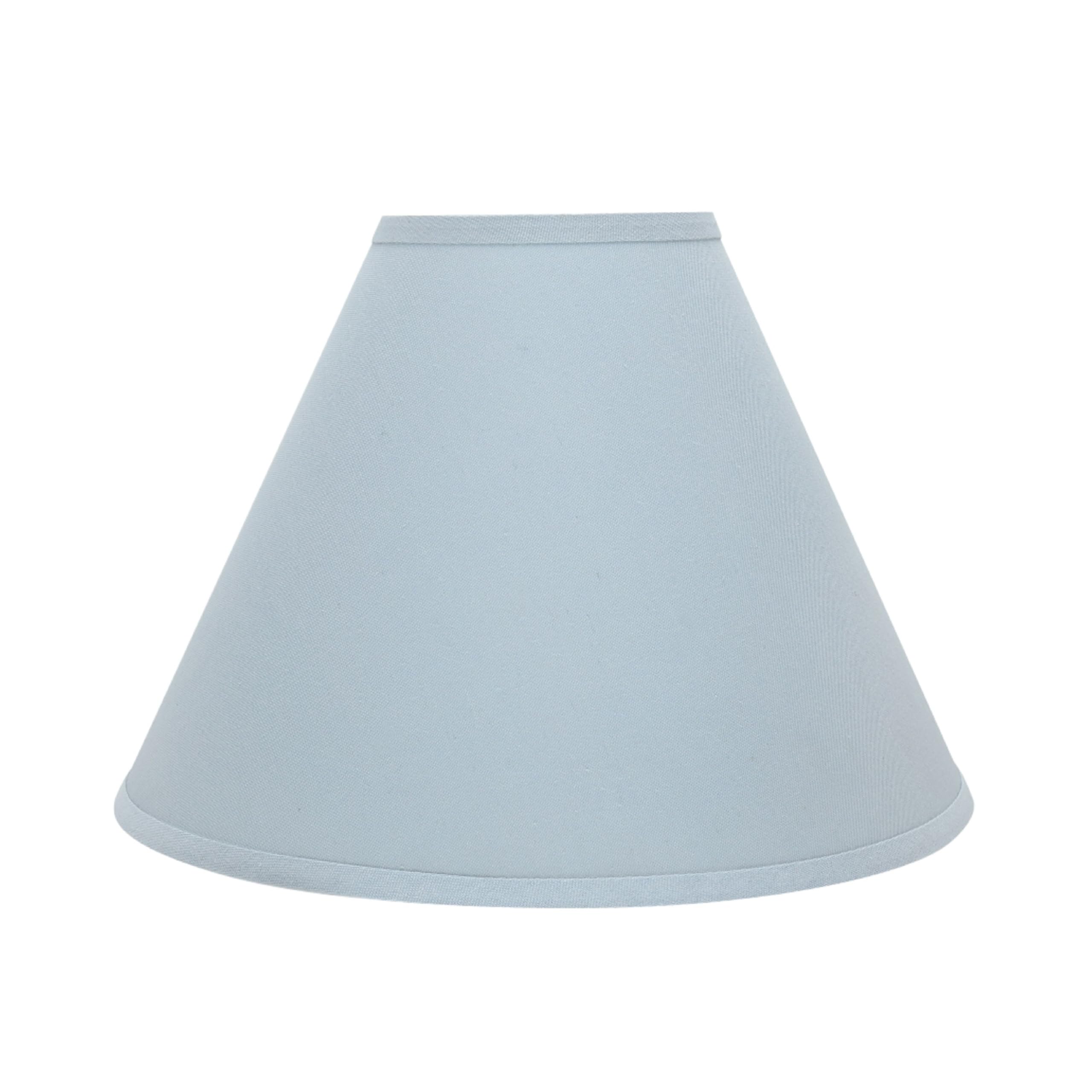 Aspen Creative 32267 Transitional Hardback Empire Shaped Spider Construction Lamp Shade In Light Blue, 16'' Wide (6'' X 16'' X 1