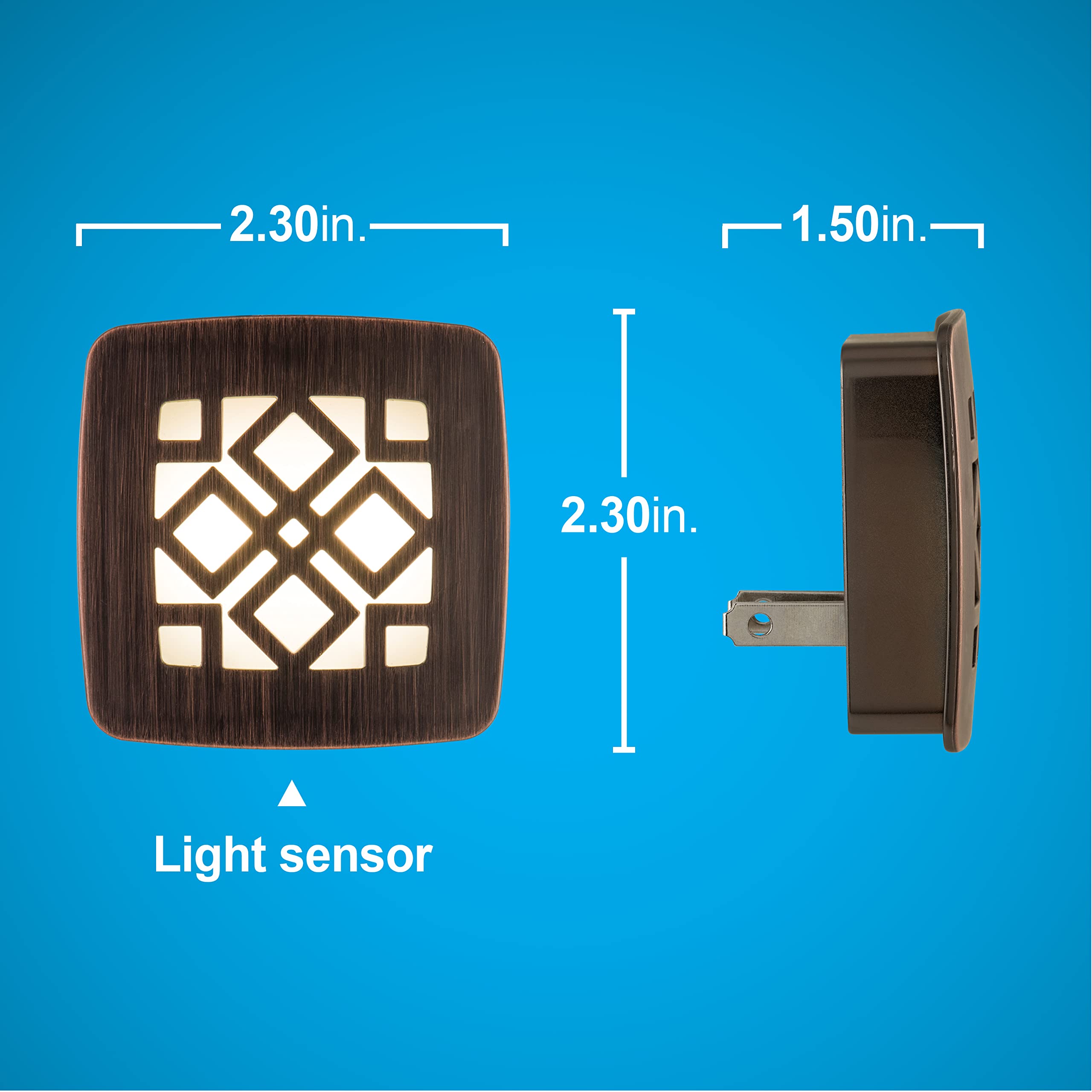 Ge Decorative Led Night Light, Plug-In, Dusk-To-Dawn Sensor, Ul-Certified, Home Decor, Ideal For Bedroom, Nursery, Bathroom, Kit