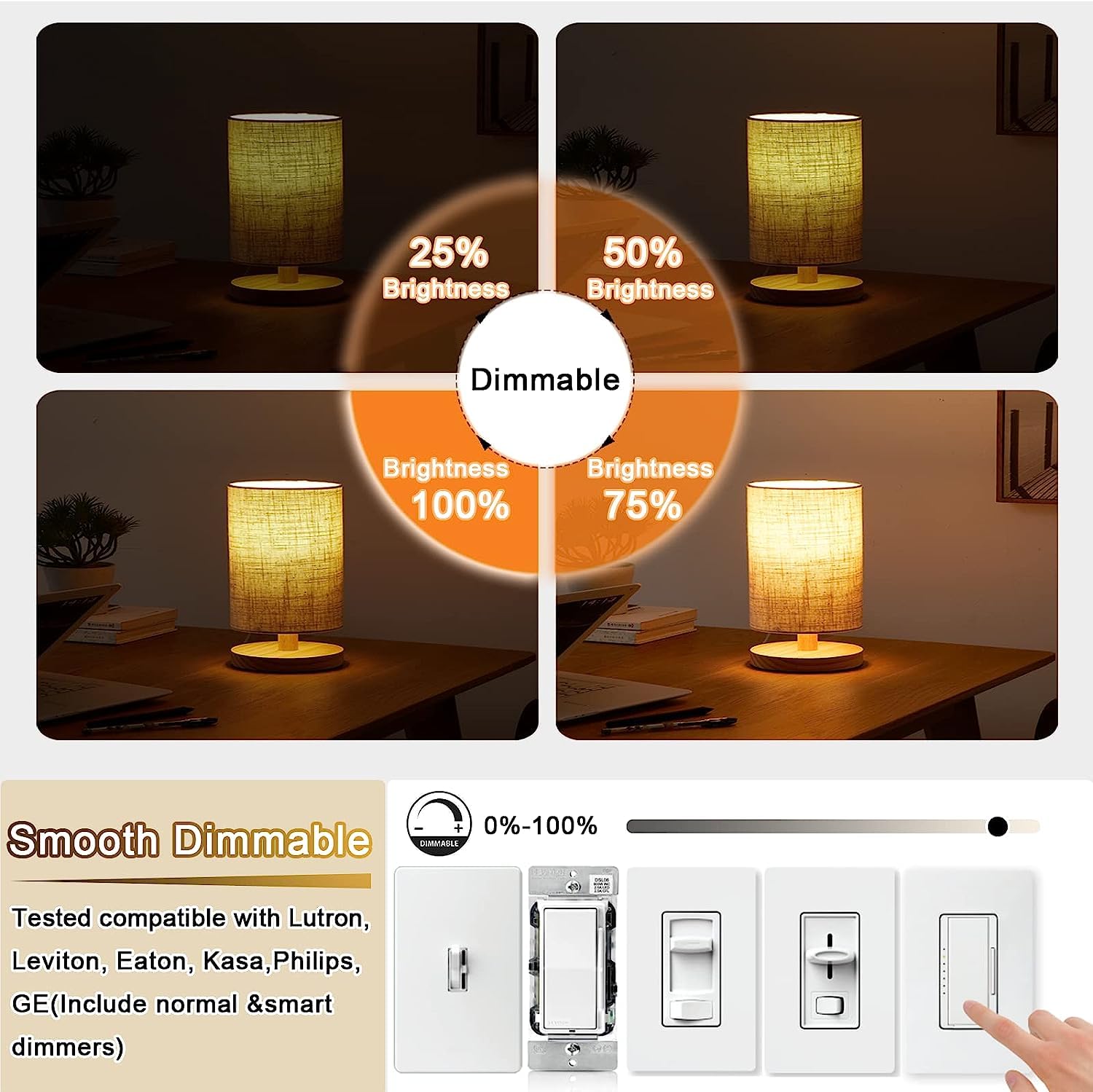 Leools T10 Led Light Bulb 6Inch E26 Base Matt Opal Porcelain Warm White 2700K Dimmable Edison 8W Led Tubular Bulb,600Lm,60 Watt