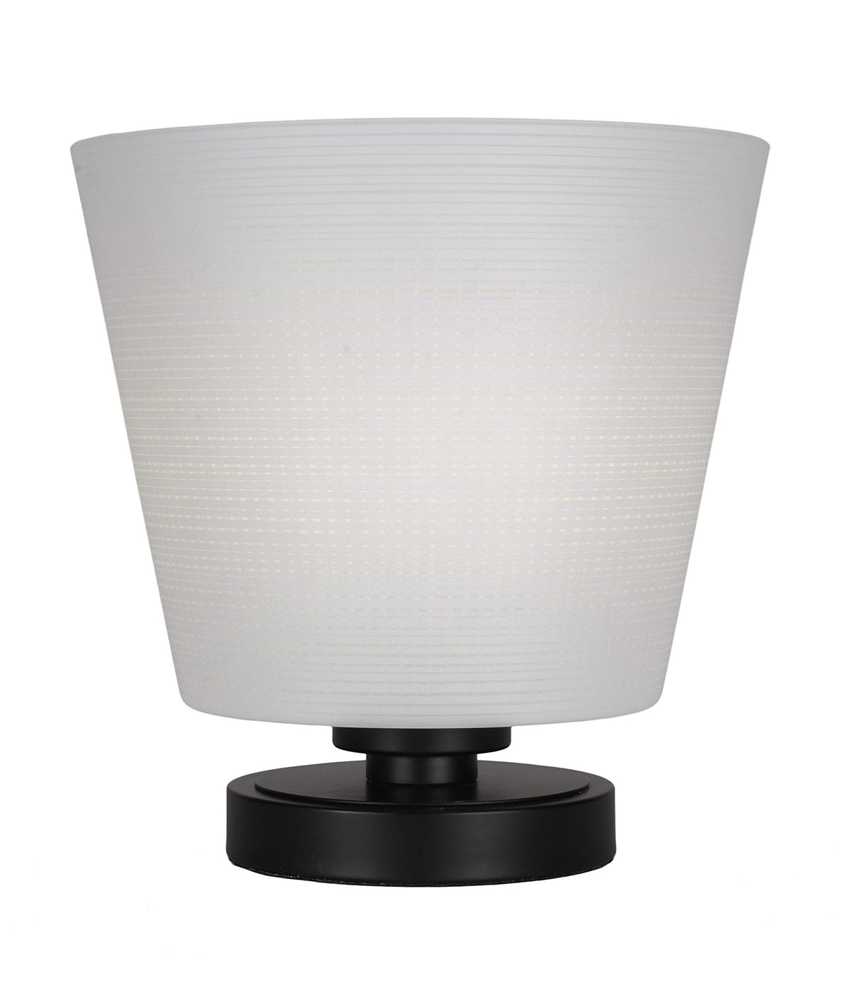 Toltec Lighting Luna 1 Light Table Lamp in Matte Black (51-MB-4081)