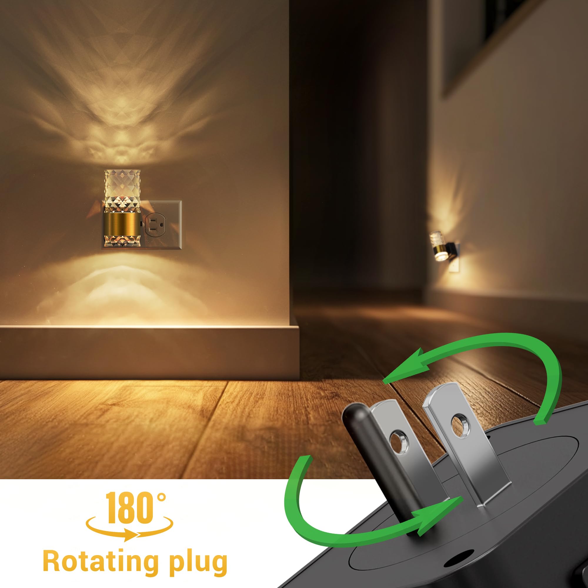 L Lohas Led Night Light  Modern Night Lights Plug Into Wall  2 Pack 3000K Soft Warm 0-100Lm Adjustable Nightlights Automatic Nightlights Plug In With Dusk To Dawn Sensor For Room Bathroom Hallway