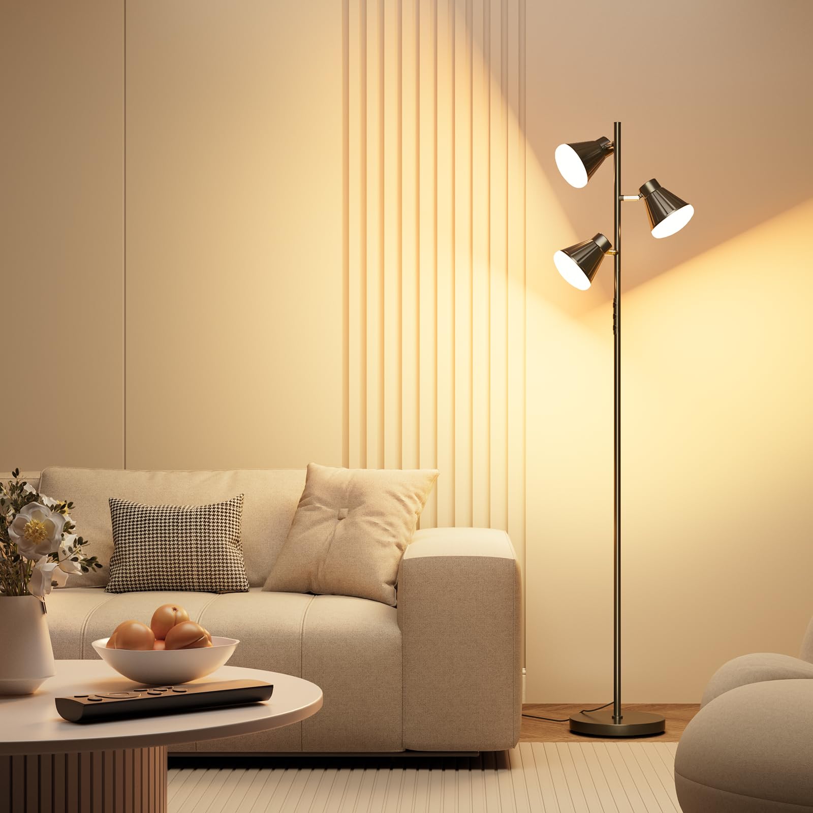SIBRILLE Remote Control for 36W New Tree Floor Lamp - Black, Model LB-8058, Plastic Material