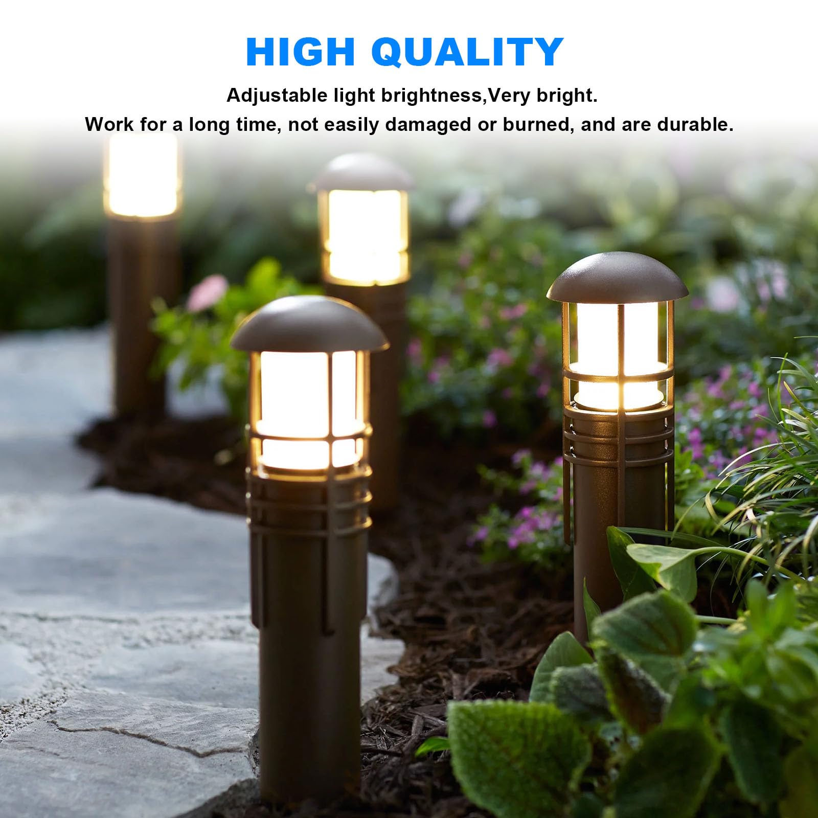 Kscjdg 7W 12V Landscape Light Bulbs -T5 Low Voltage Light Bulb For Garden Light Bulbs Deck Light Bulbs Yard Light Bulbs Low Volt