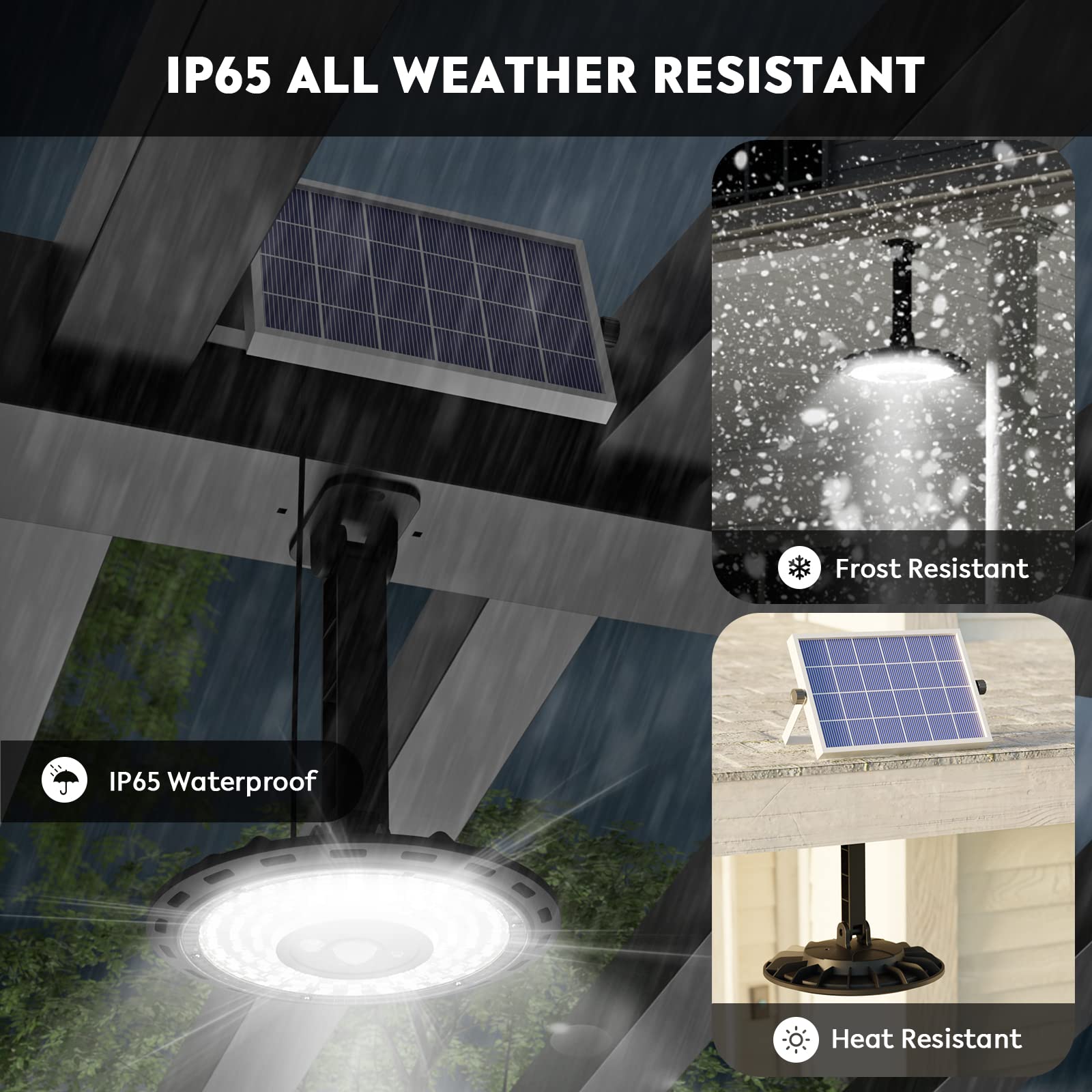 Fabstyl Dual Head Solar Lights, 3000Lm Motion Sensor, Ip65 Waterproof For Indoor/Outdoor Use