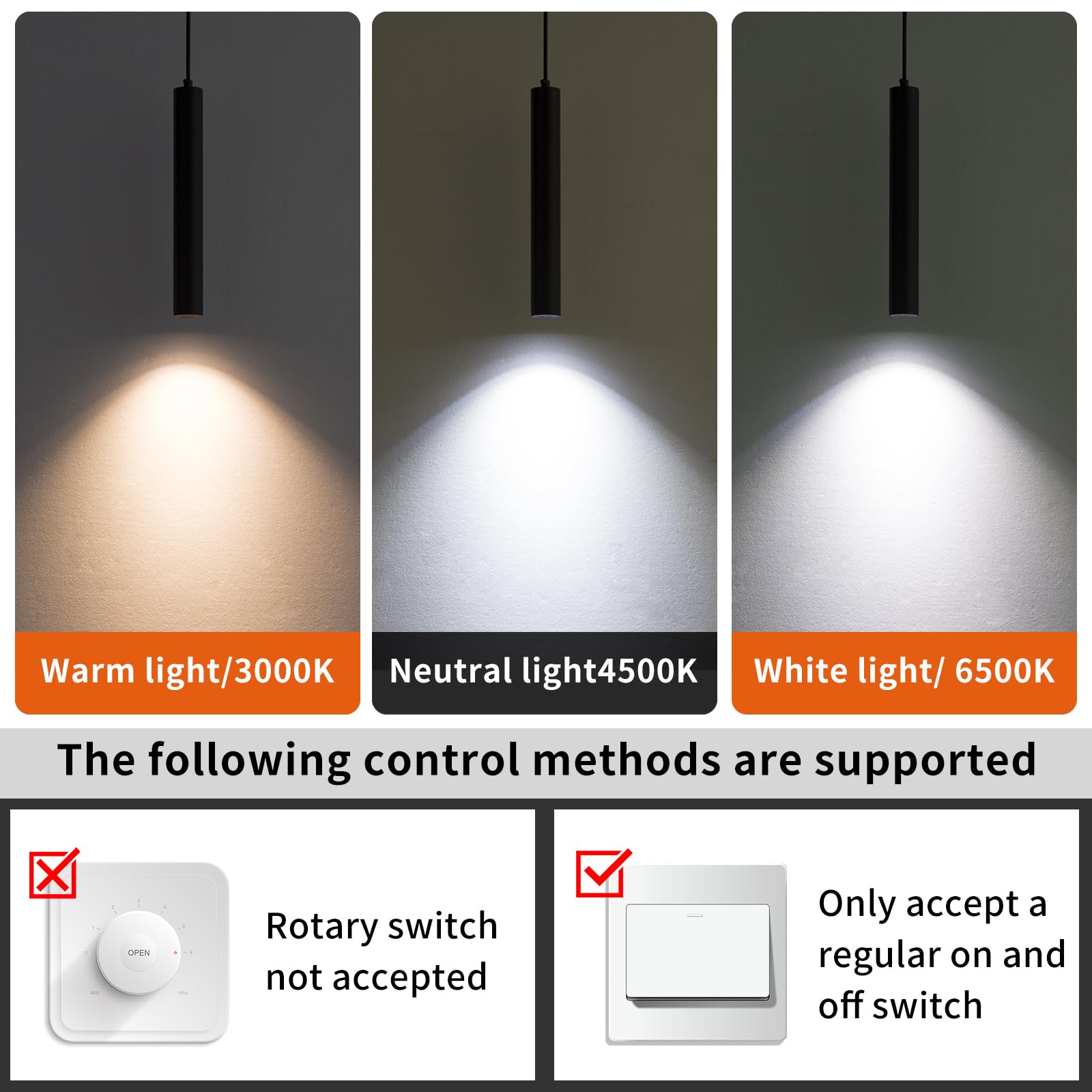 Daoseolo 2 Pack Mini Kitchen Island Pendant Light  Led Minimalist Ceiling Hanging Light  3 Color 3000K/4500K/6500K  Adjustable Height  Black Modern Linear Lamp Lighting For Dining Room  Bedroom  Bar