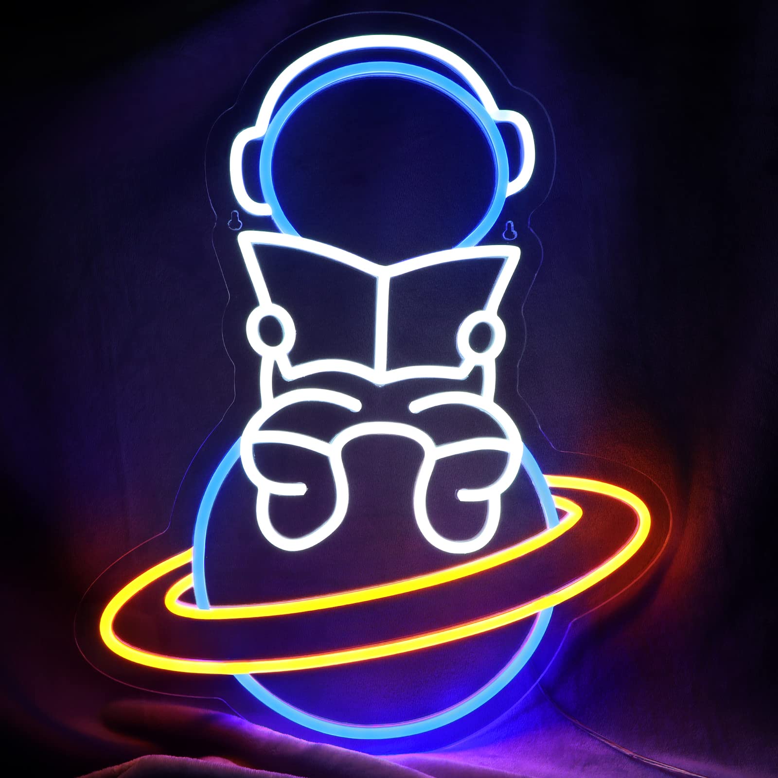 Atols Oh Baby Neon Sign With 7 Modes Lighting Effects & 3 Levels Adjustable Brightness, Wedding Decor,Size-23.5X 11.8 Inch (Warm White)