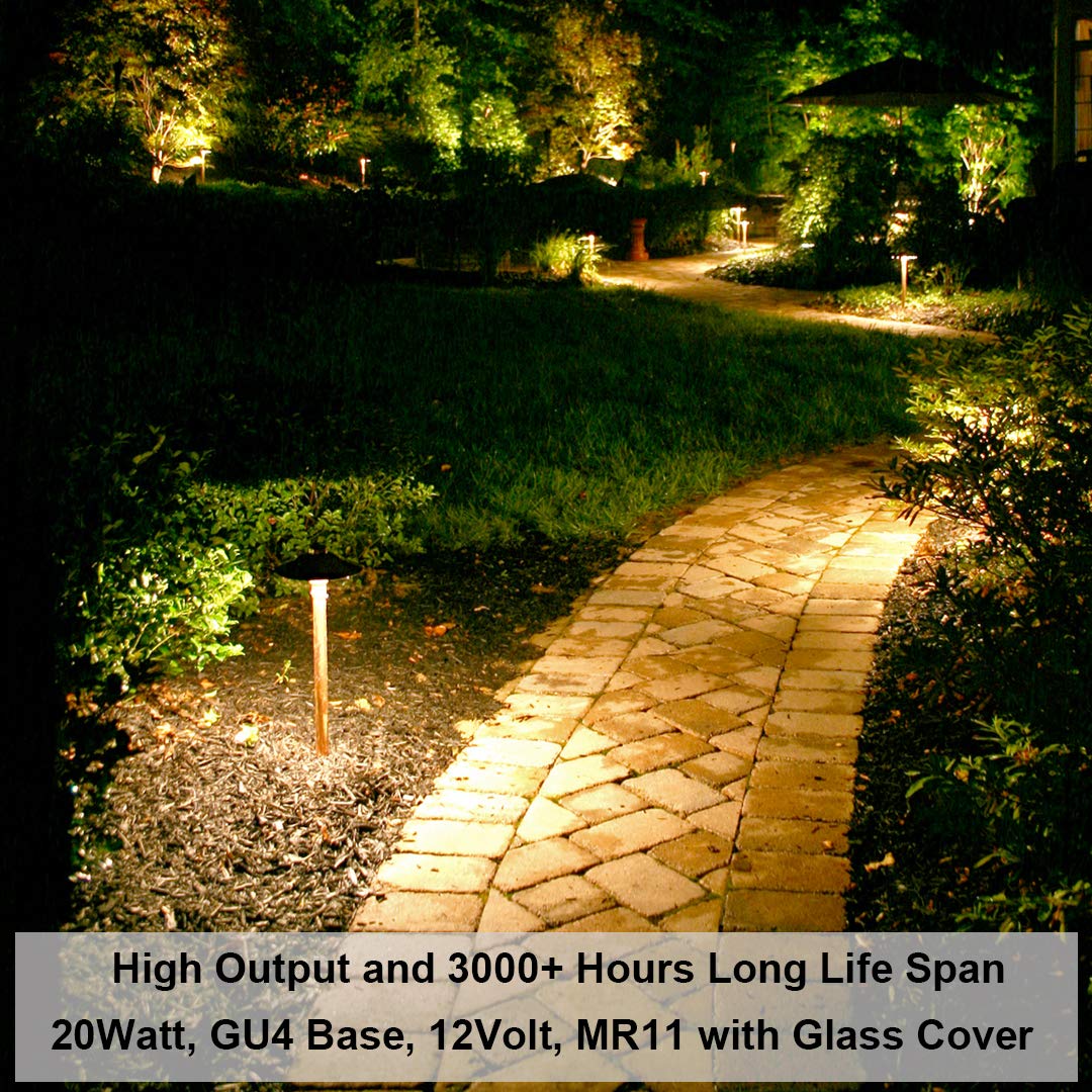 Rnyloas Gu4 Halogen Bulb 3Pcs Mr11 12V 20W Dimmable Warm White 250