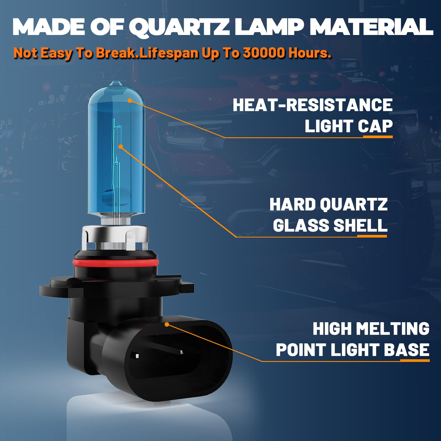 Leccibub Light Bulbs Compatible With Dodge Durango 2014-2015, 9012 High Low Beam + H11 Fog Lights Halogen Light Bulb Combo, Supe