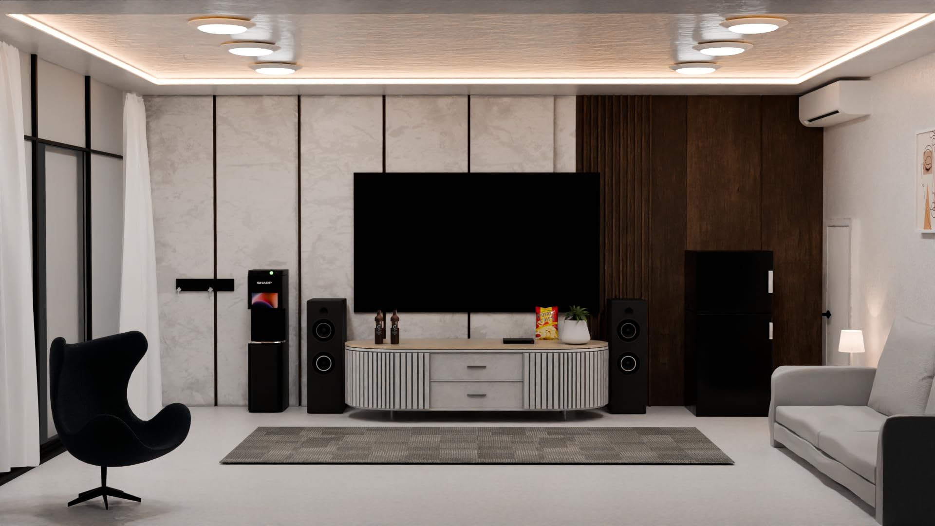 Lunabode Led 7.5'' Dimmable Led Disk Light Flush Mount | Ceiling Light Fixture | Led Lights| 16.5W (120W Equivalent), 120V, 5000