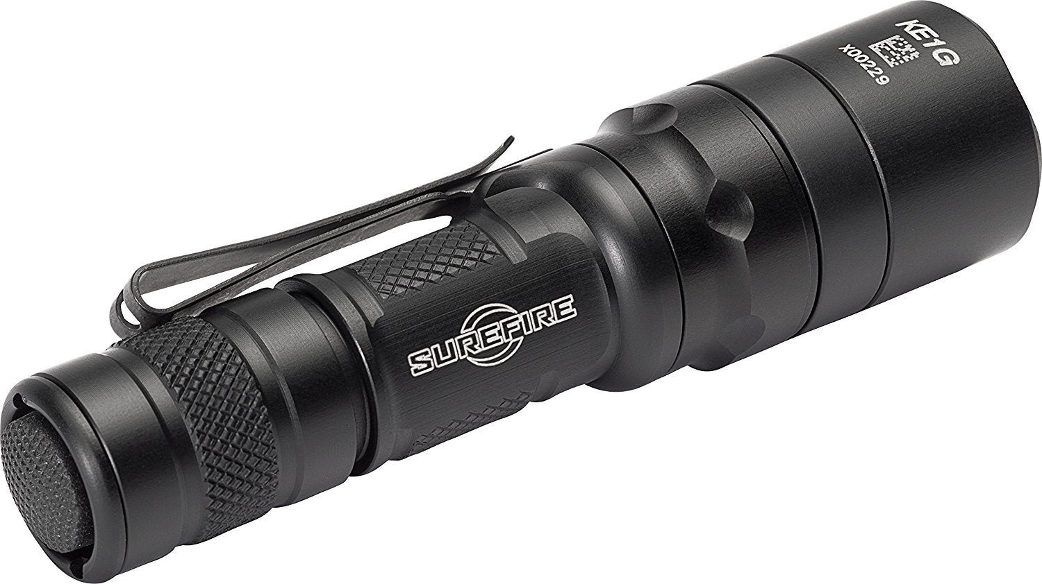 SureFire EDCL1-T Tactical EDC Flashlight Bundle, 500 Lumen, Black, includes 6 CR123 Batteries and 2 Battery Cases
