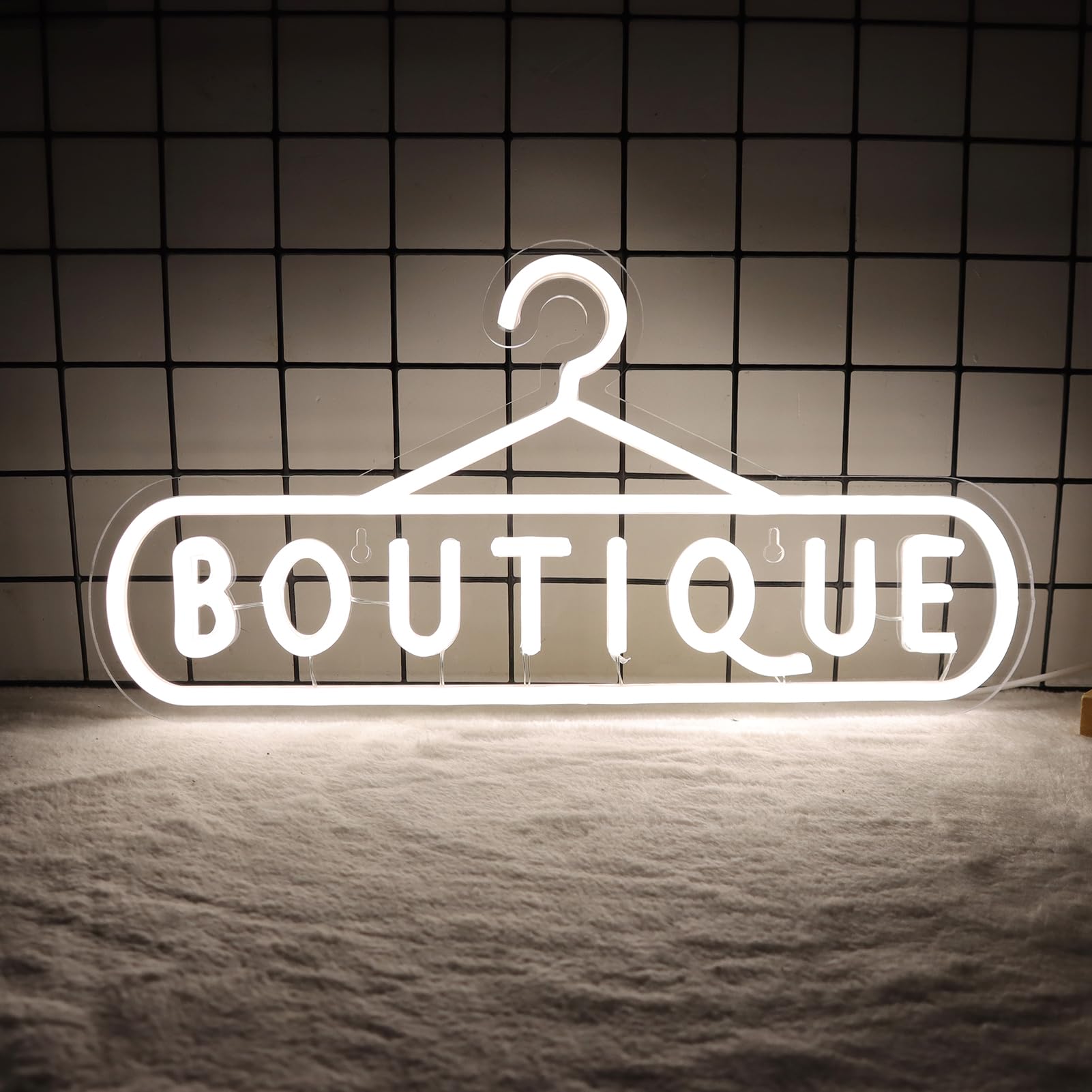 Balanar Neon Wall Sign for Boutique Decor - LED Art Light - 16.1inx8.1in - Glass - Unique Gift
