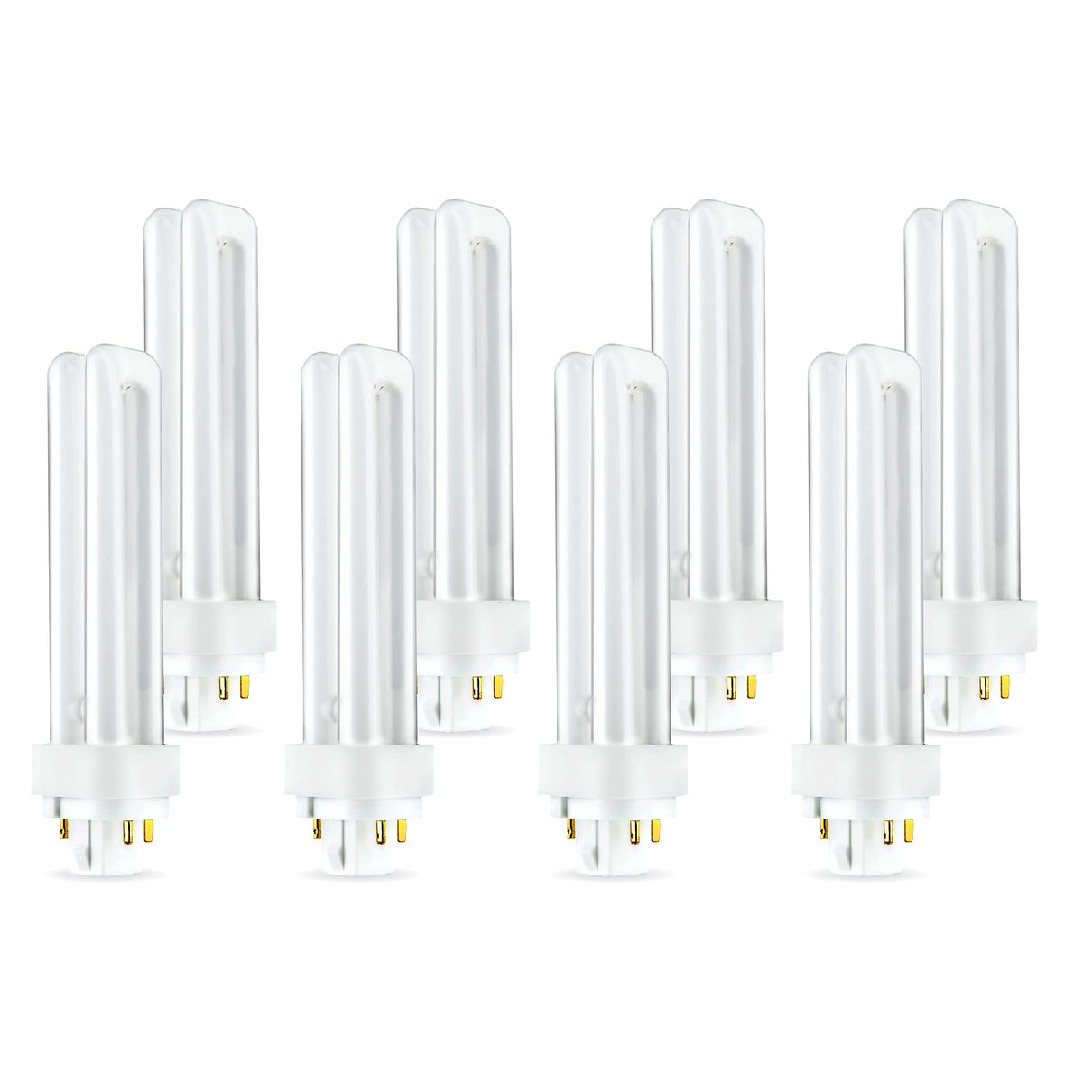 (8 Pack) Plc-13W 841, 4 Pin G24Q-1, 13 Watt Double Tube, Replaces Philips 38328-1 Pl-C 13W/841/4P/Alto, Sylvania 20667 & Ge 9759