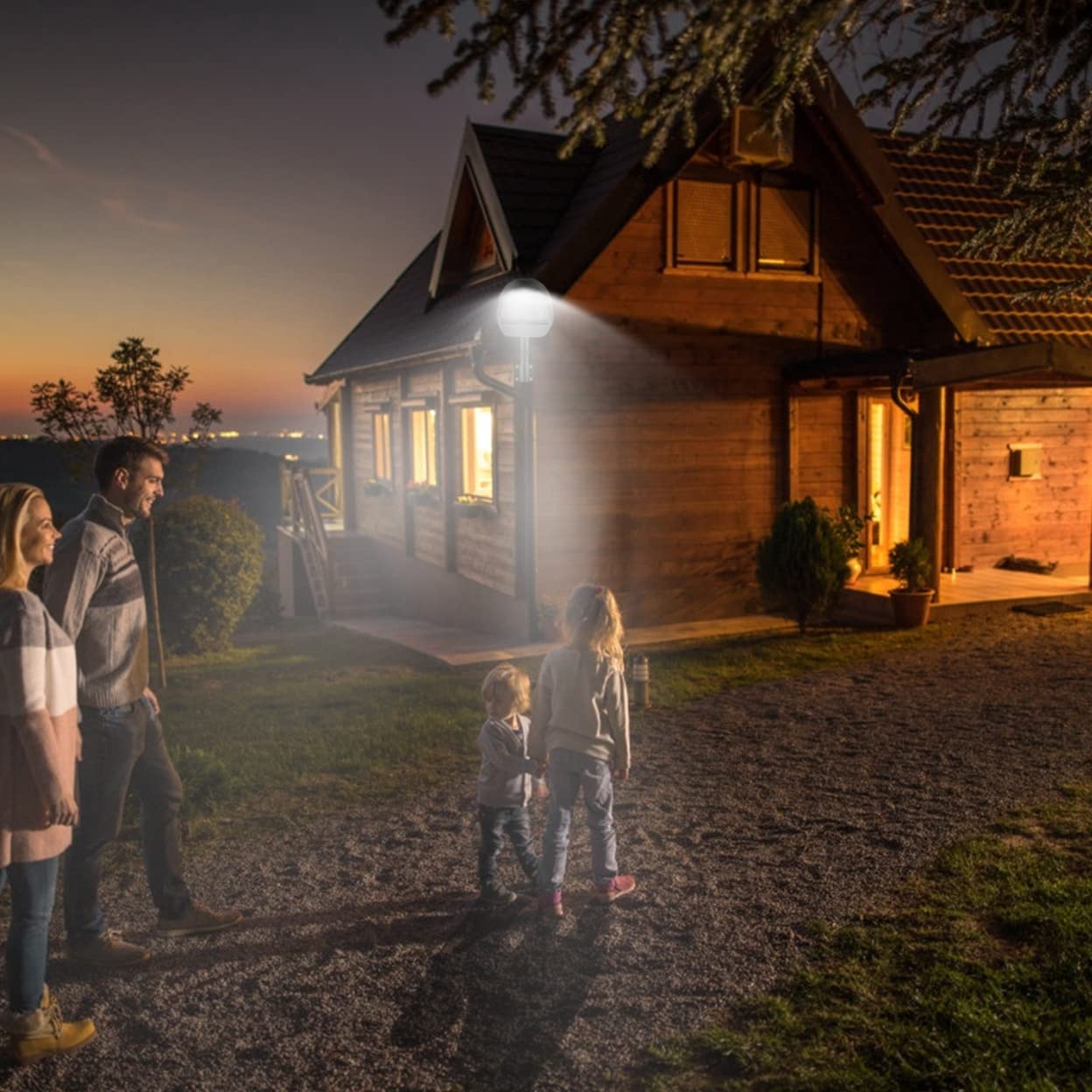 Kocaso Wall Pack Led Lights 144 Leds With Photocell Sensor - Ip65 Waterproof Outdoor Lamp