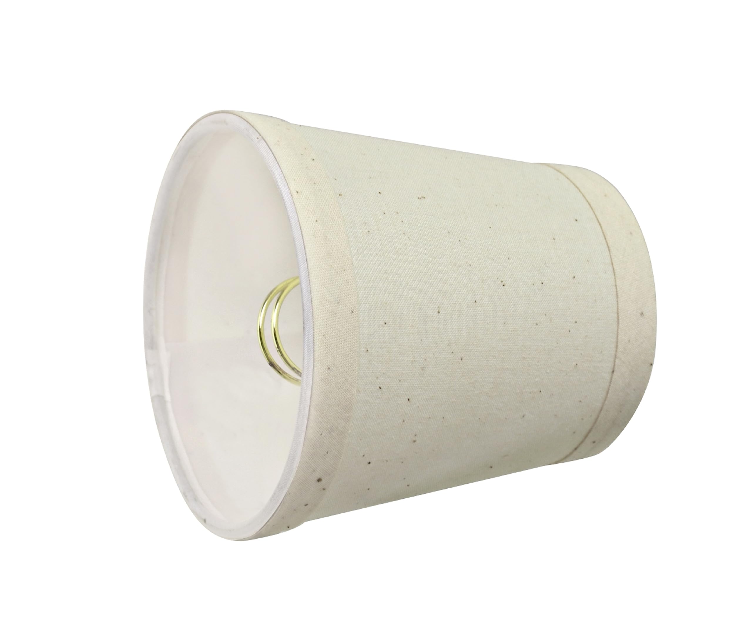 Aspen Creative 32714-2B, Empire Clip-On Chandelier Lamp Shade, Off White, 3&quot; Top X 4&quot; Bottom X 4&quot; Slant Height, Set Of 2