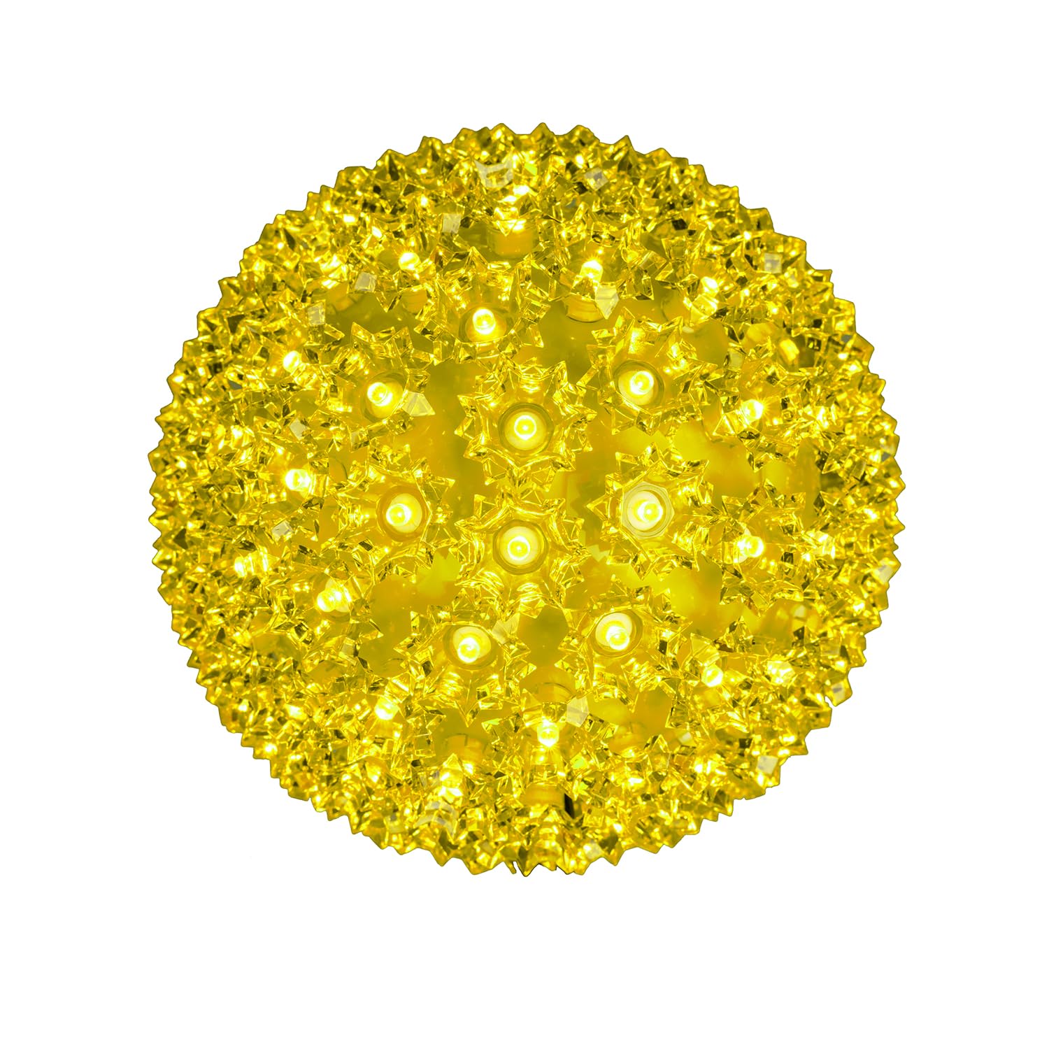 Novelty Lights 150 LED Light Sphere, 10in Diameter, Yellow Plastic Hanging Decor, Model AX-AY-ABHI-103068
