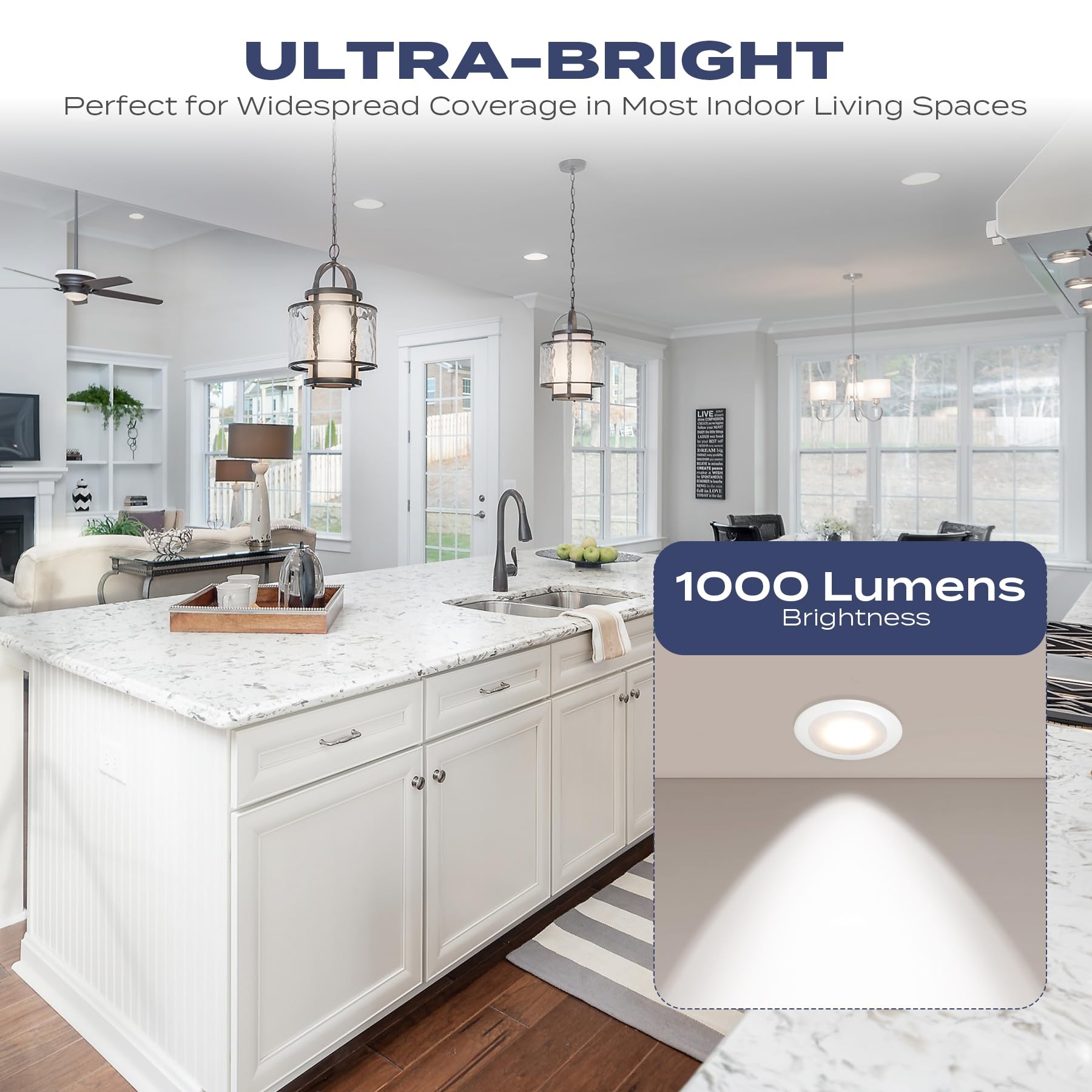 12 Pack 6 Inch Flush Mount Ceiling Light, Recessed Lighting, Led Disk Lights, Low Profile Surface Mount Light, Dimmable, 2700K/3