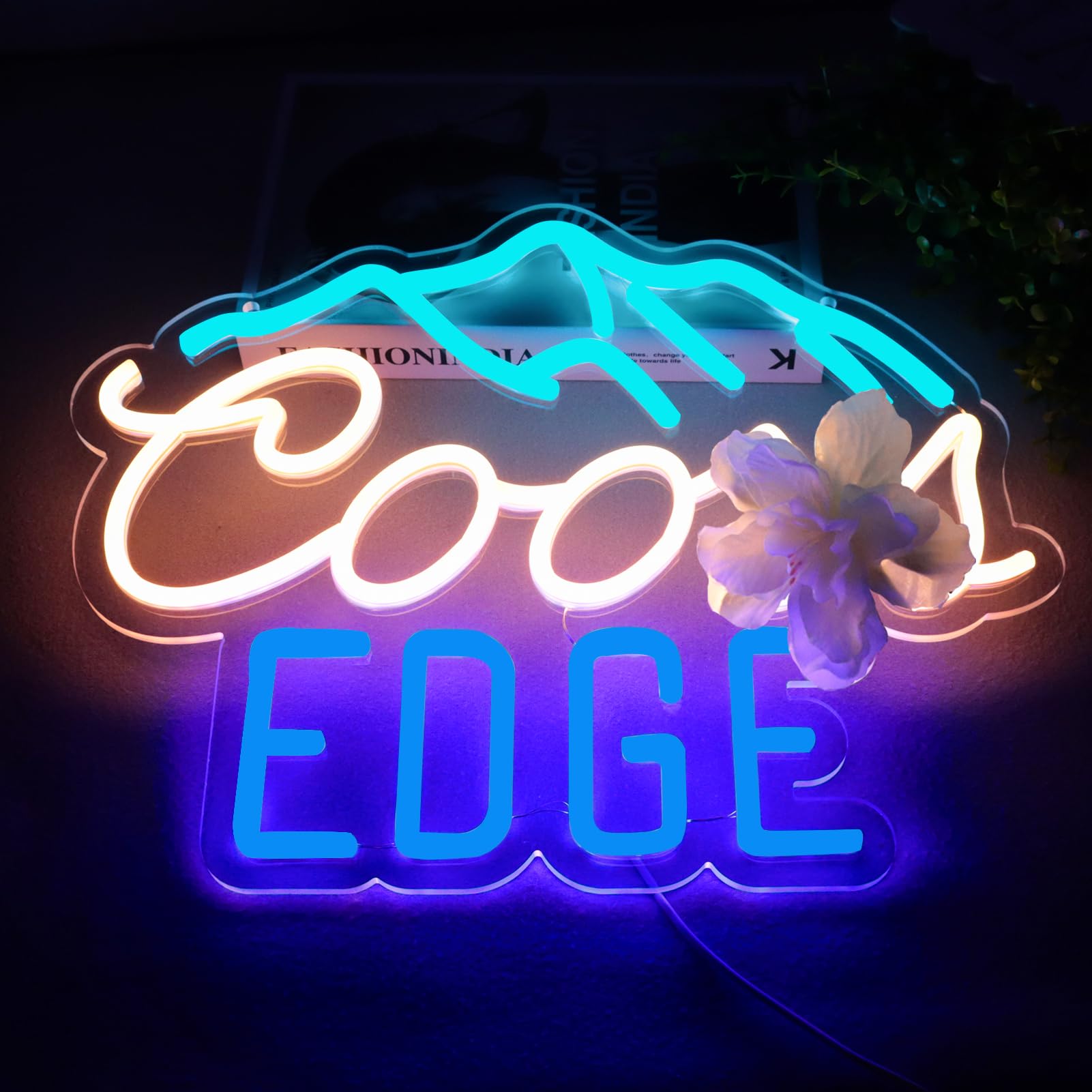 JFLLamp Neon Sign Wall Decor - malt-inspired LED Light, 8inx8in, Plastic, Suitable for Bedroom, Dormitory, Man Cave