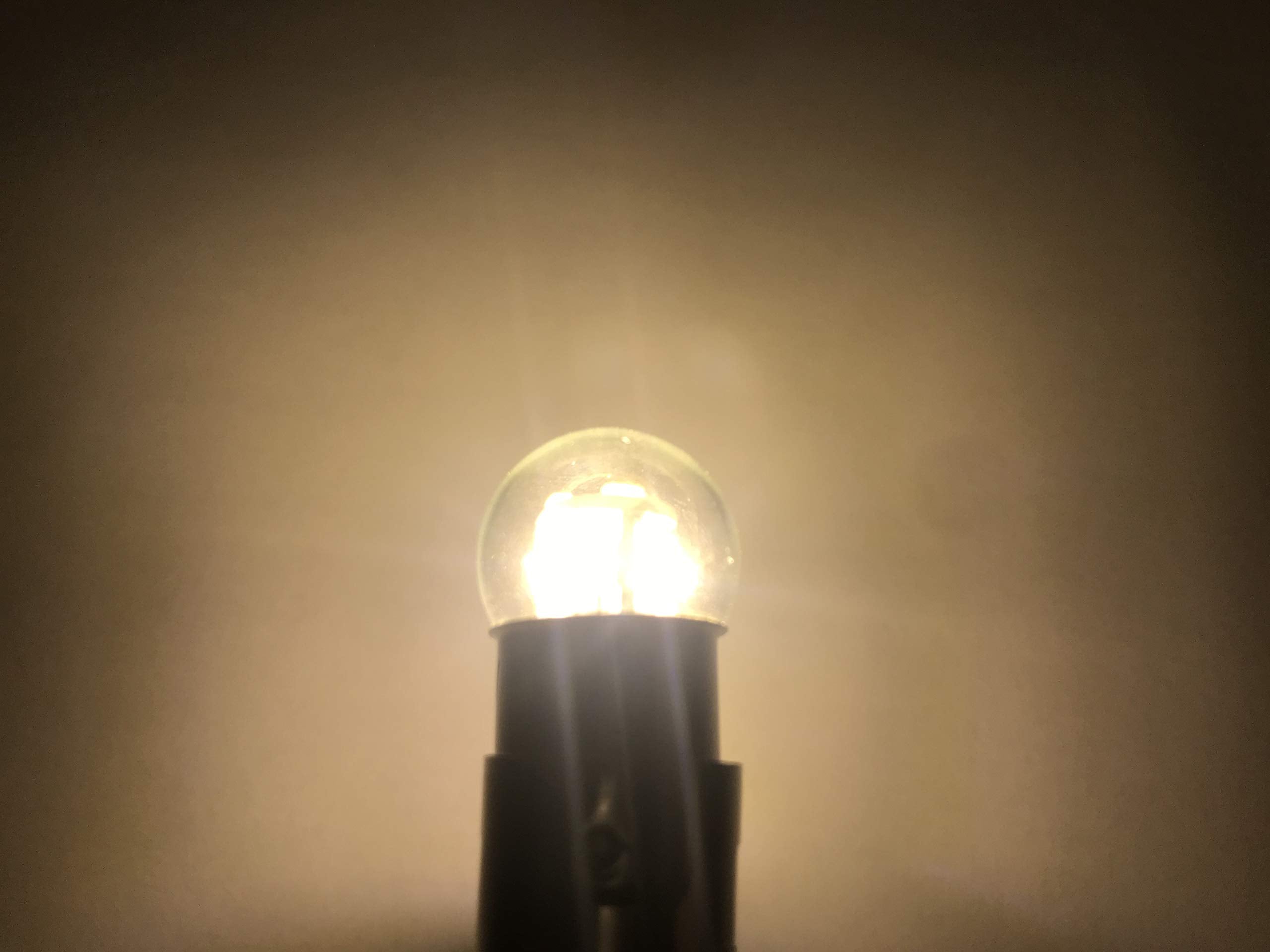 Aero-Lites Miniature LED Bulb Replacement | 12/28 Volt AC/DC | BA15S Base | Warm White | 5-Pack