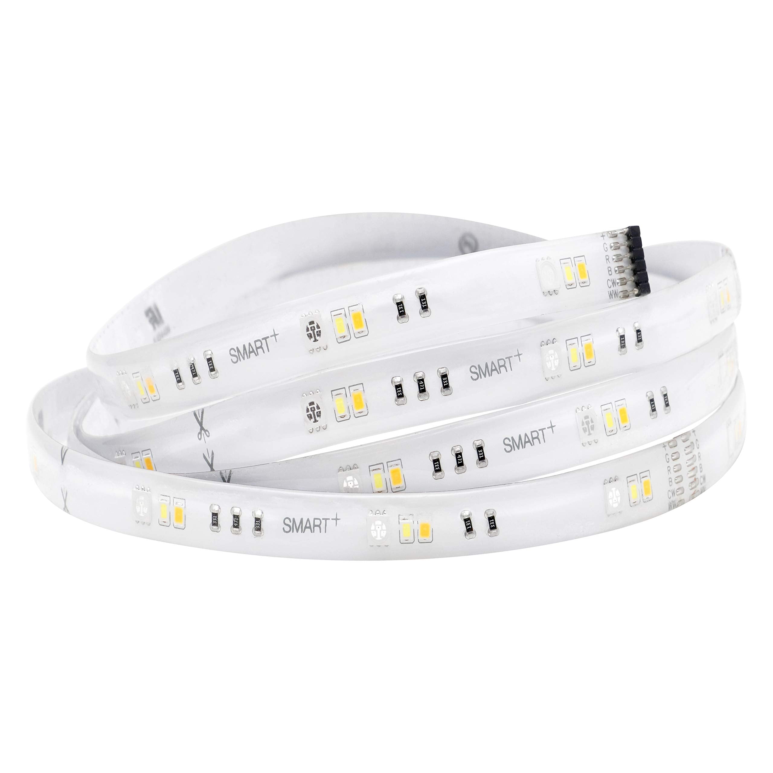 LEDVANCE SYLVANIA Smart LED Light Strip, 6.5 ft, Dimmable, WiFi, Color + Tunable White, Model 75704, Starter Kit