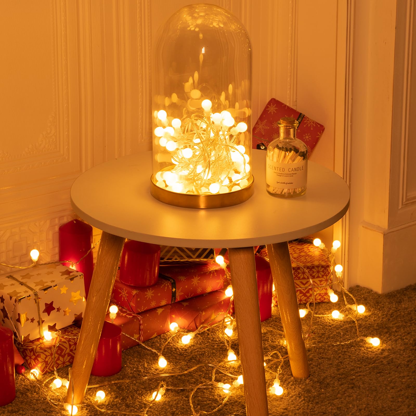 Koopower 40Ft 100 Led Globe Lights Plug-In With Timer & Remote, 8 Modes, Ip44 Waterproof For Christmas, Party, Garden, Wedding -