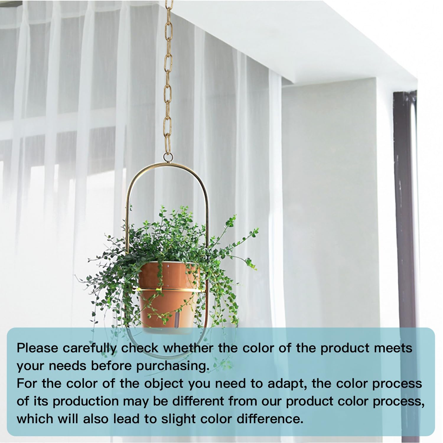 Helunsi Lighting Chain, 6 Feet Imitation Copper Light Fixture Chain, Metal Chandelier Chain Extension With Connection Link Lock,