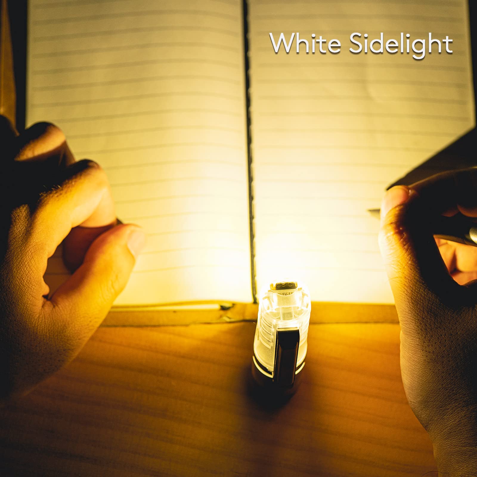 RovyVon A28 LED Flashlight with UV and Red Side Signal Light,1000 Lm Rechargeable,Water Resistant,EDC Keychain Flashlight,Ideal